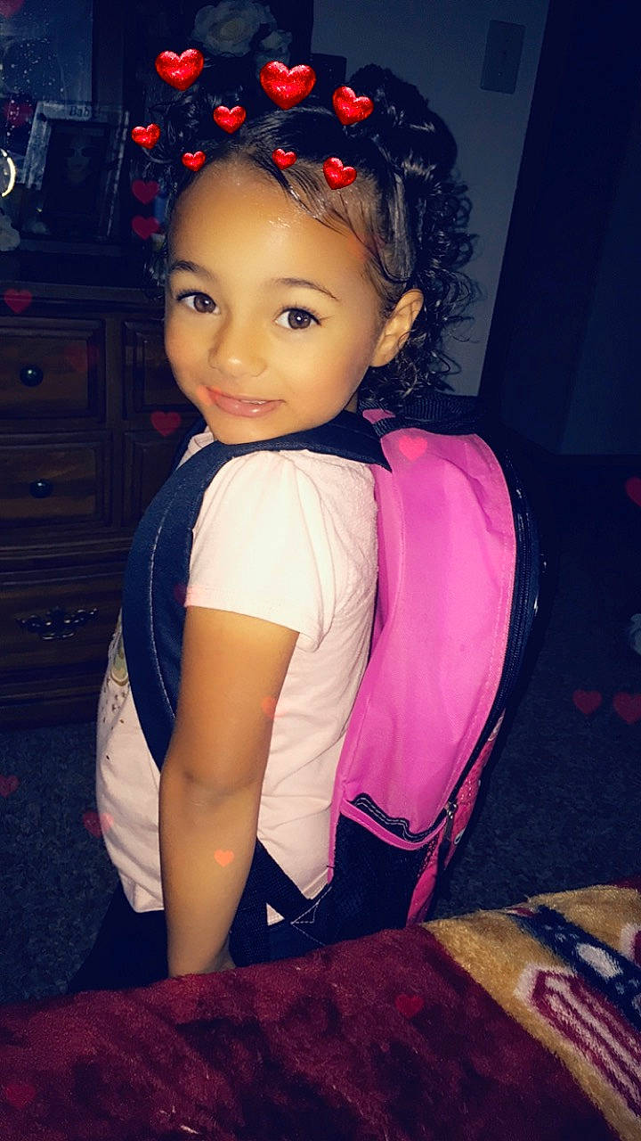 Santana joined the competition — help win amazing prizes! black_hair, child, child_model, cool, forehead, hair, hair_accessory, hairstyle, headband, long_hair, person, smile, toddler