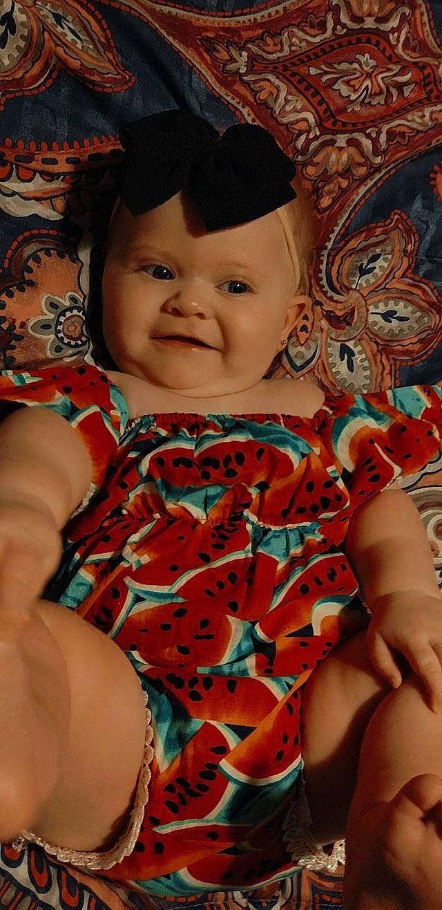 Alyvia joined the competition — help win amazing prizes! cheek, chin, dress, eye, finger, hand, happy, head, human, human_body, joy, mouth, muscle, neck, organ, person, pink, shoulder, skin, smile