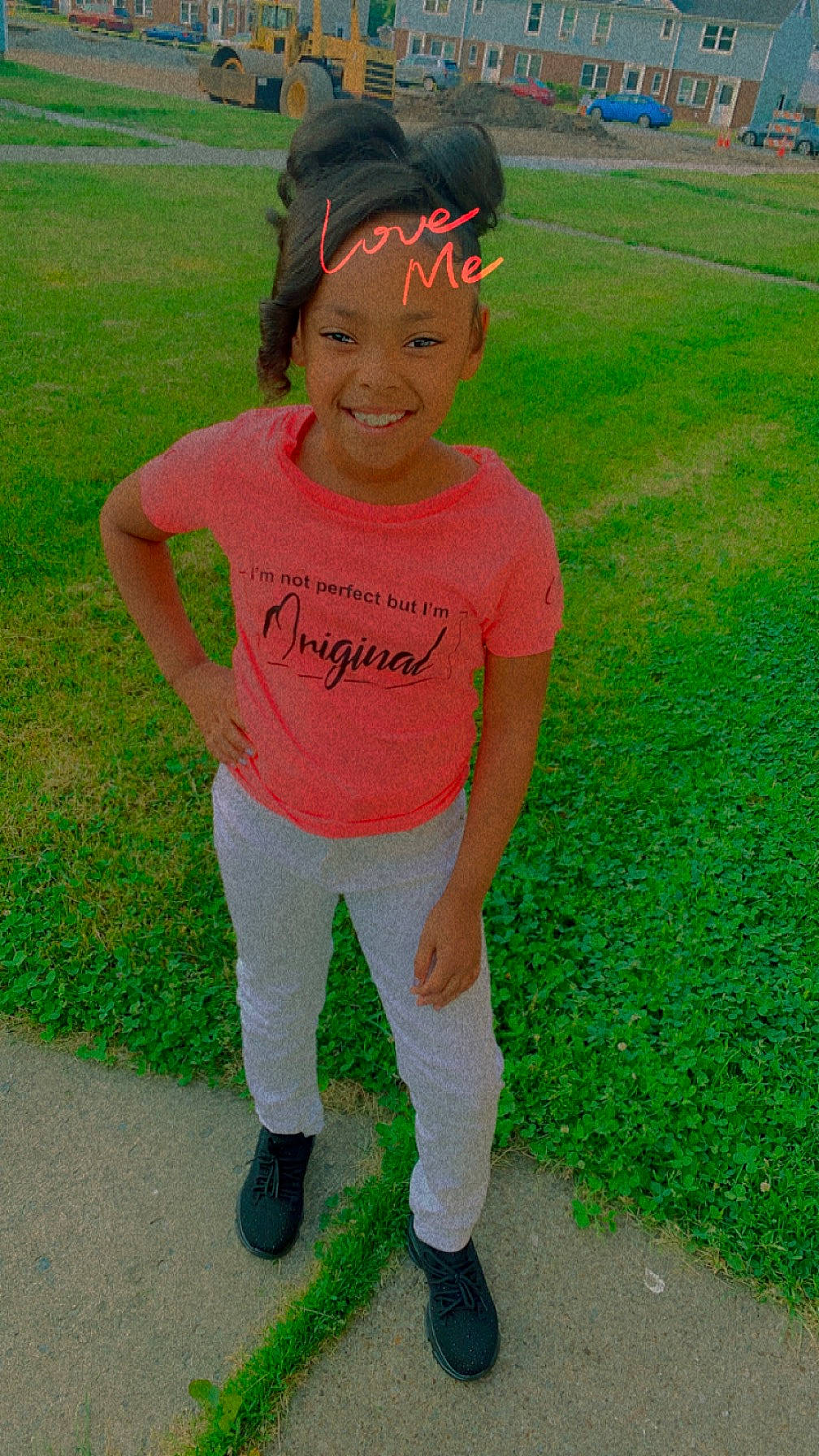 Makaylah joined the competition — help win amazing prizes! baseball_cap, cap, cool, fun, grass, grassland, green, happy, headgear, headwear, joy, knee, leisure, people_in_nature, person, personal_protective_equipment, recreation, sleeve, smile, sportswear