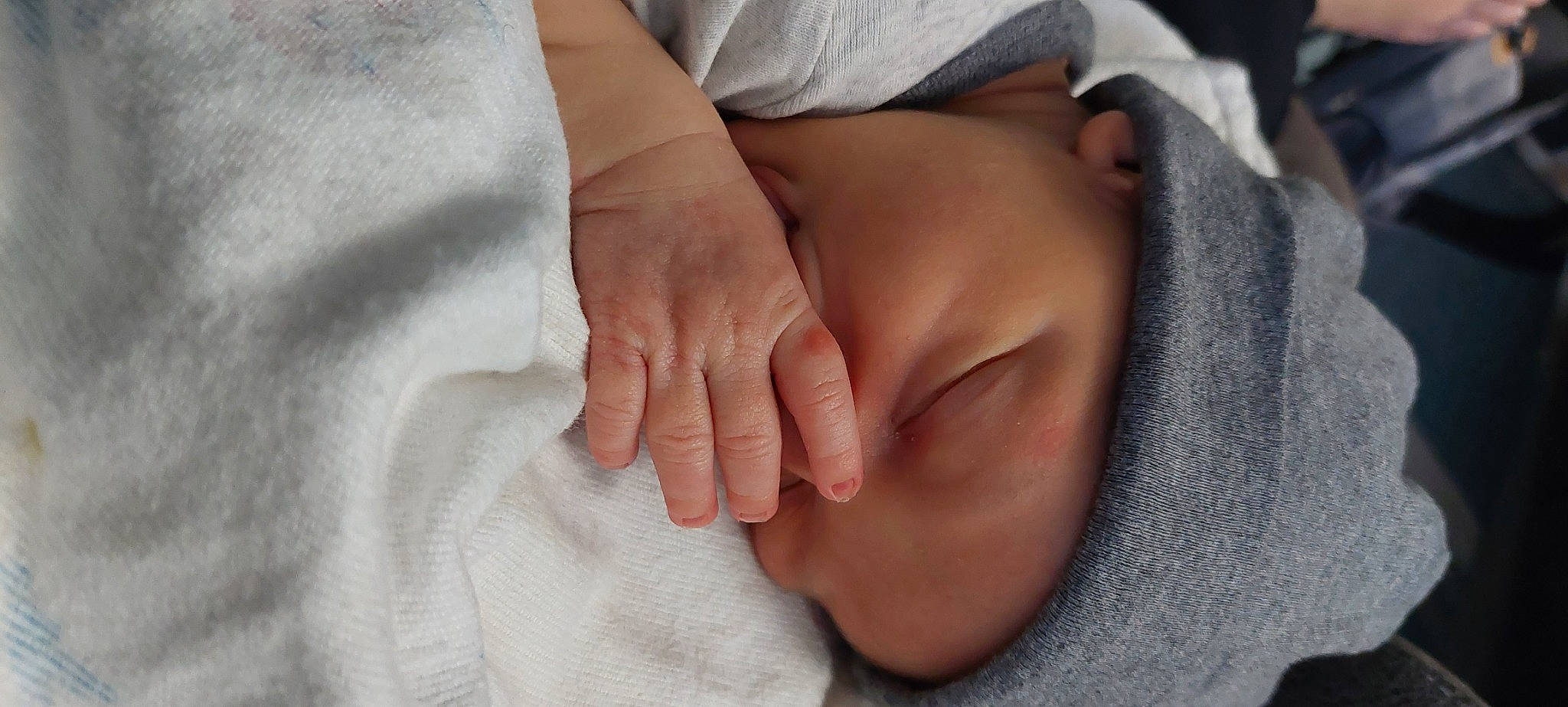 Josiah joined the competition — help win amazing prizes! abdomen, arm, baby, baby_sleeping, baby_toddler_clothing, cheek, child, close_up, comfort, finger, foot, gesture, hand, human_body, human_leg, nail, person, skin, sleeve, thumb