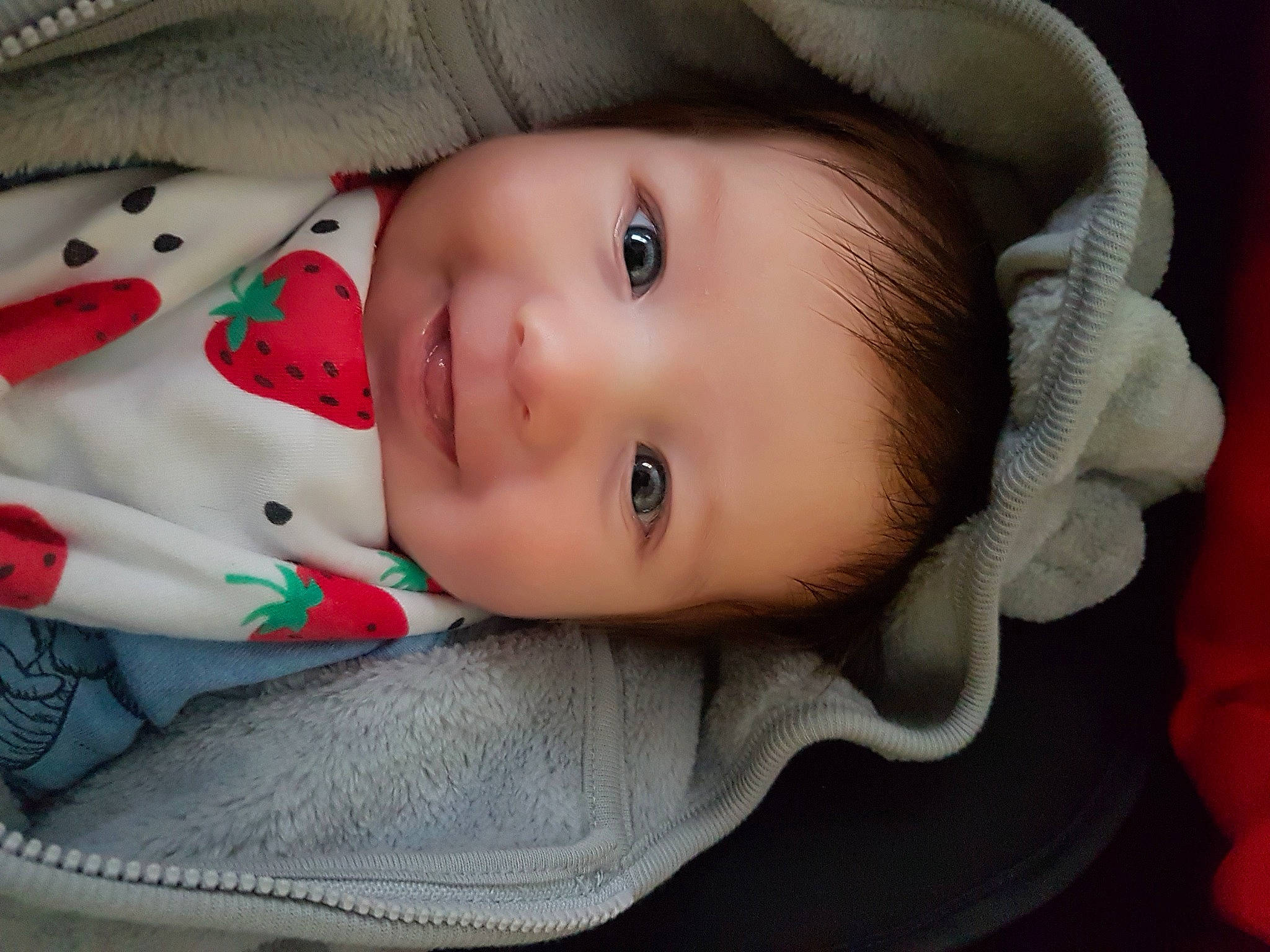 Lochlan is registered to the contest to win money with this photo: baby, baby_toddler_clothing, cheek, chin, cool, eye, eyebrow, eyelash, headgear, iris, lip, mouth, nose, organ, outerwear, person, product, skin, sleeve, textile