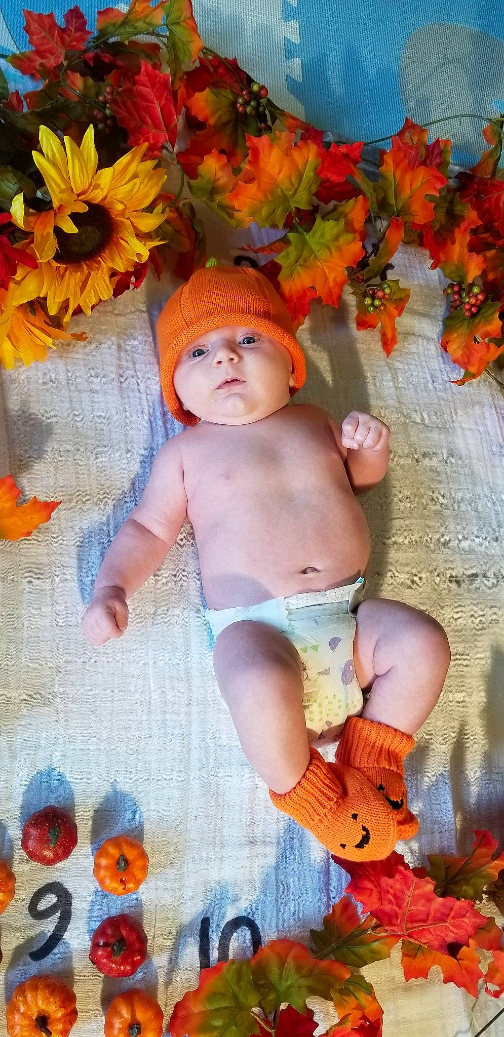 Dominik joined the competition — help win amazing prizes! art, autumn, baby, baby_toddler_clothing, child, headwear, leaf, orange, person, photomontage, plant, toddler, yellow