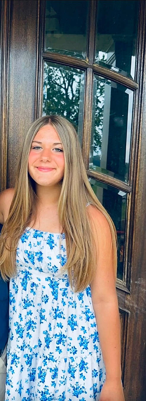 Brookelynn is registered to the contest to win money with this photo: blond, brown_hair, curtain, electric_blue, event, eyebrow, eyelash, face, fun, hair, hair_coloring, happy, joy, layered_hair, lip, long_hair, magenta, pattern, person, shoulder