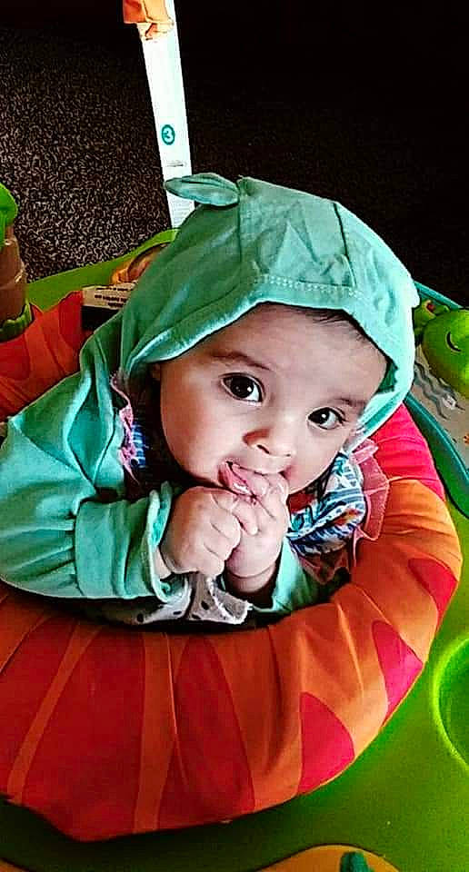 Lillyana is registered to the contest to win money with this photo: baby, baby_products, cheek, child, eye, green, person, play, product, skin, smile, toddler