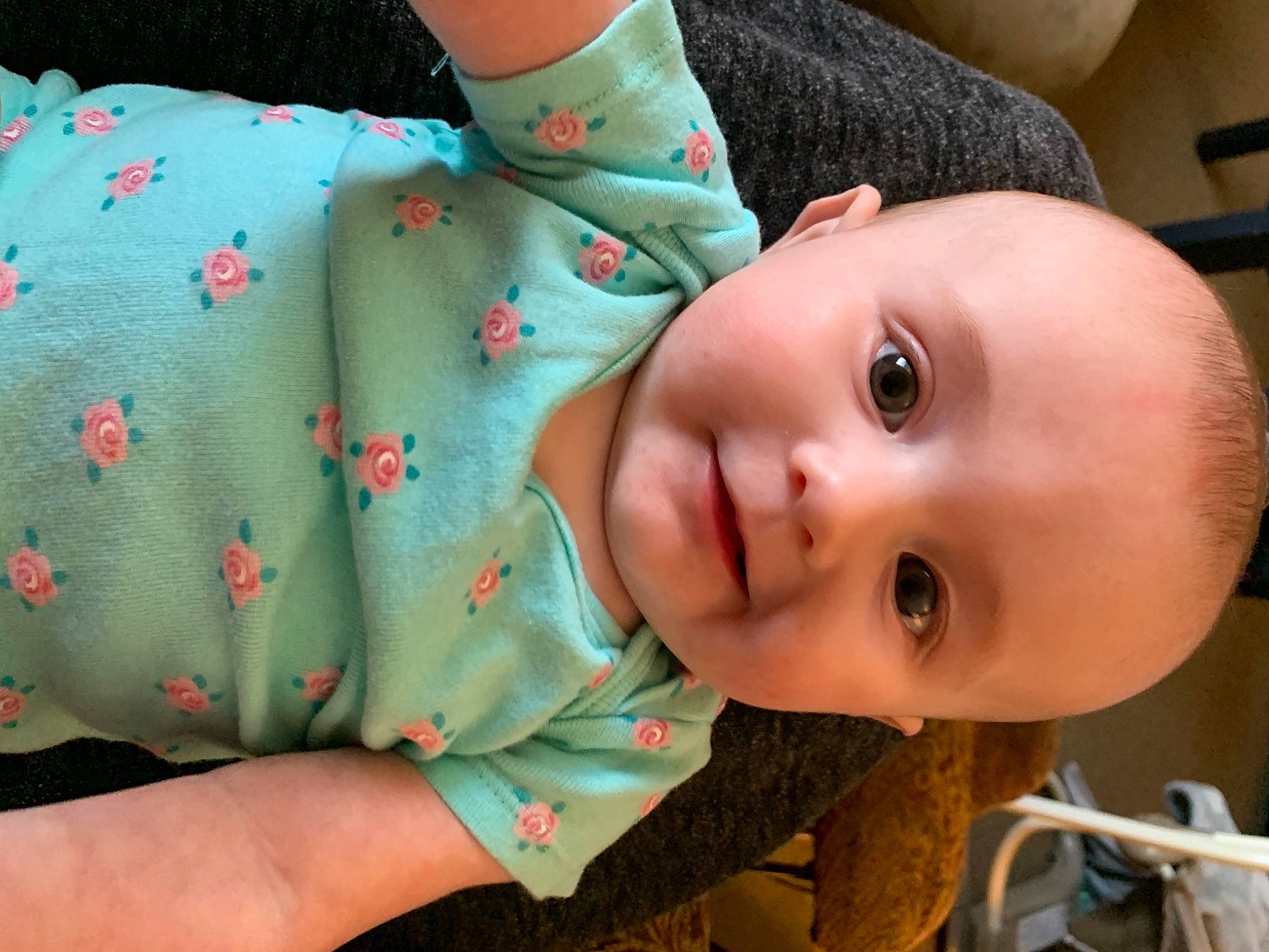 Graycen is registered to the contest to win money with this photo: baby, baby_toddler_clothing, button, cheek, eyelash, human, lip, mouth, nose, person, skin, toddler