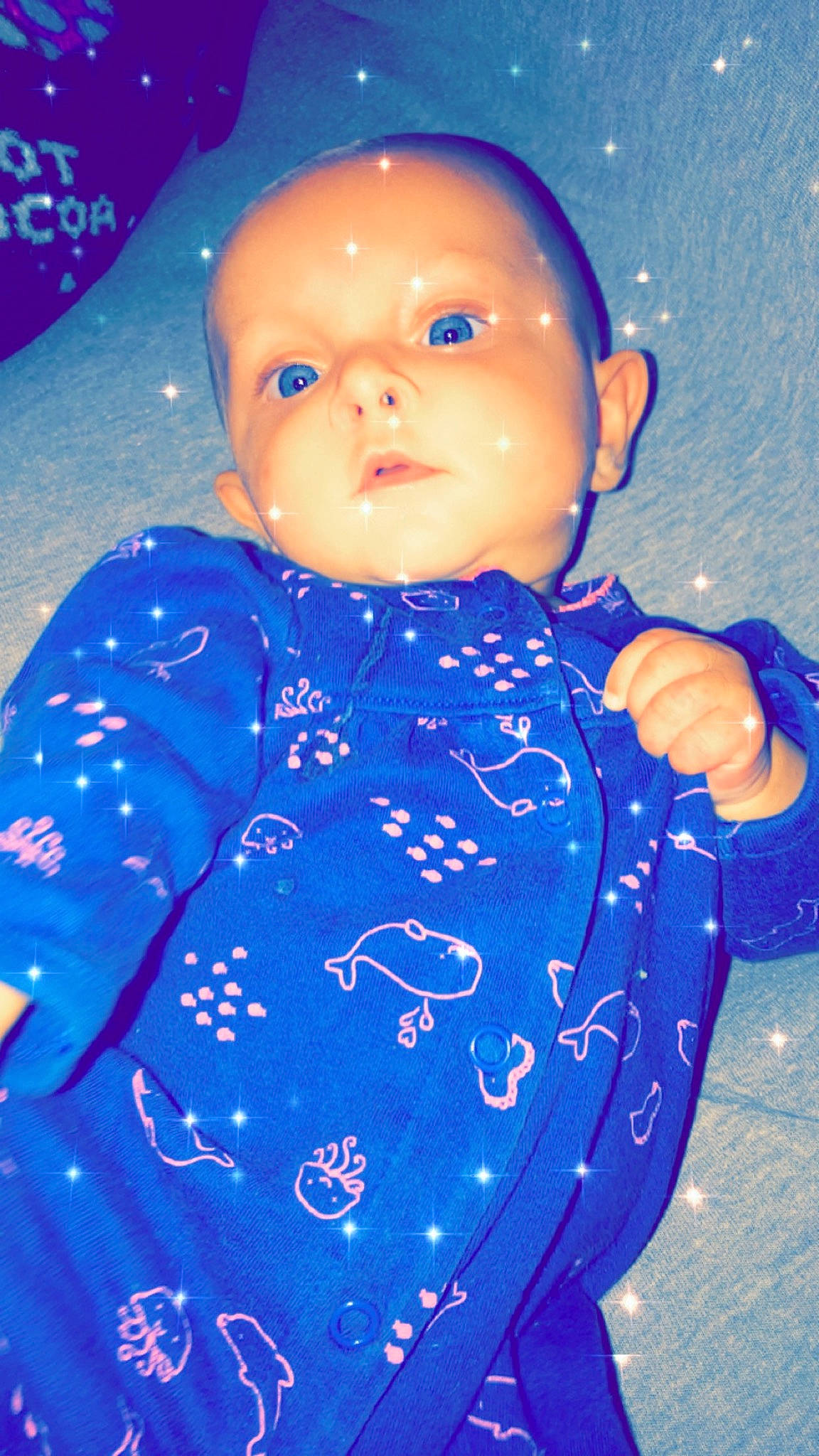 Emily-rose is registered to the contest to win money with this photo: baby, blue, child, doll, person, space, toddler