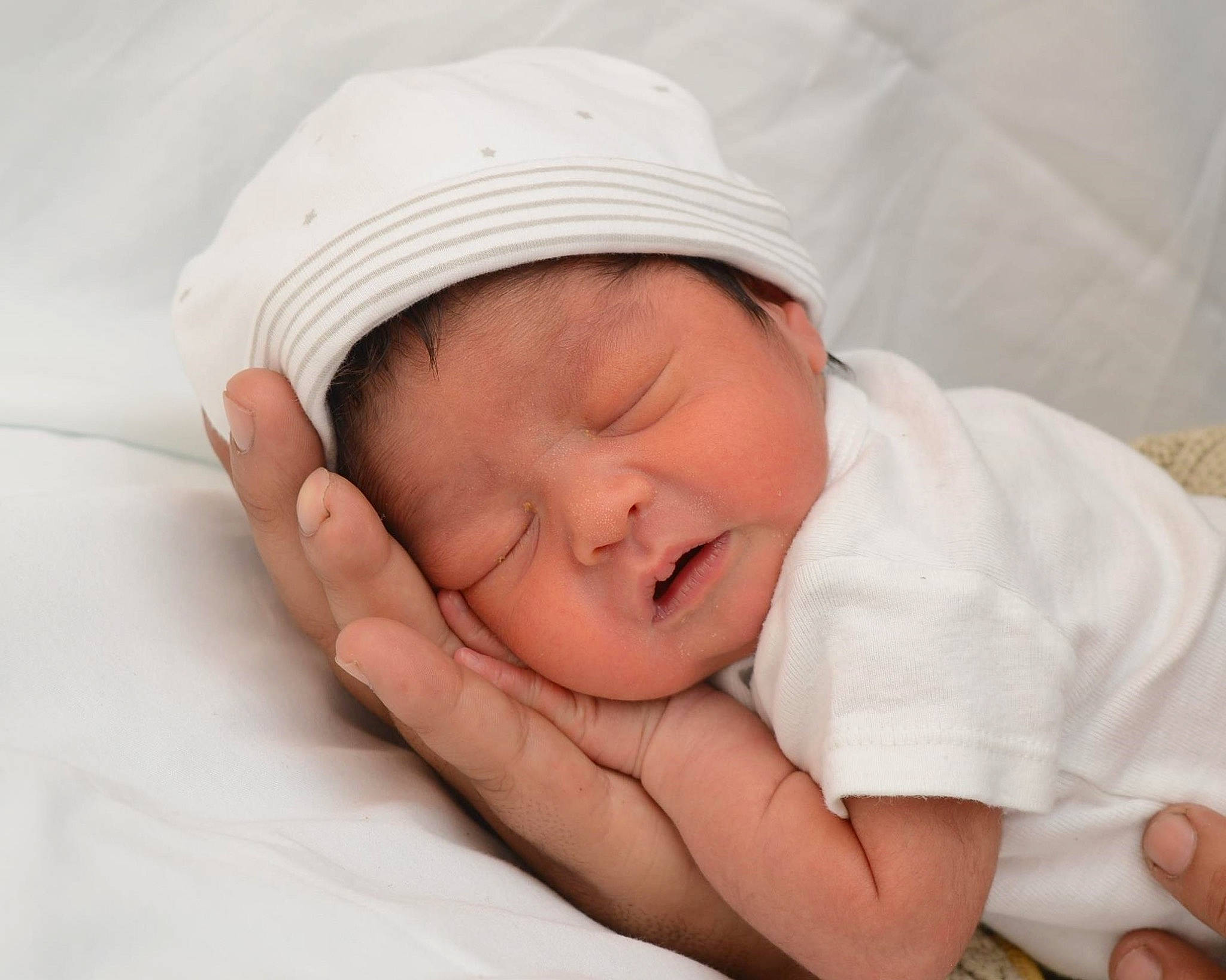 Pablo joined the competition — help win amazing prizes! bed, bedtime, cheek, child, infant, person, product, sleep