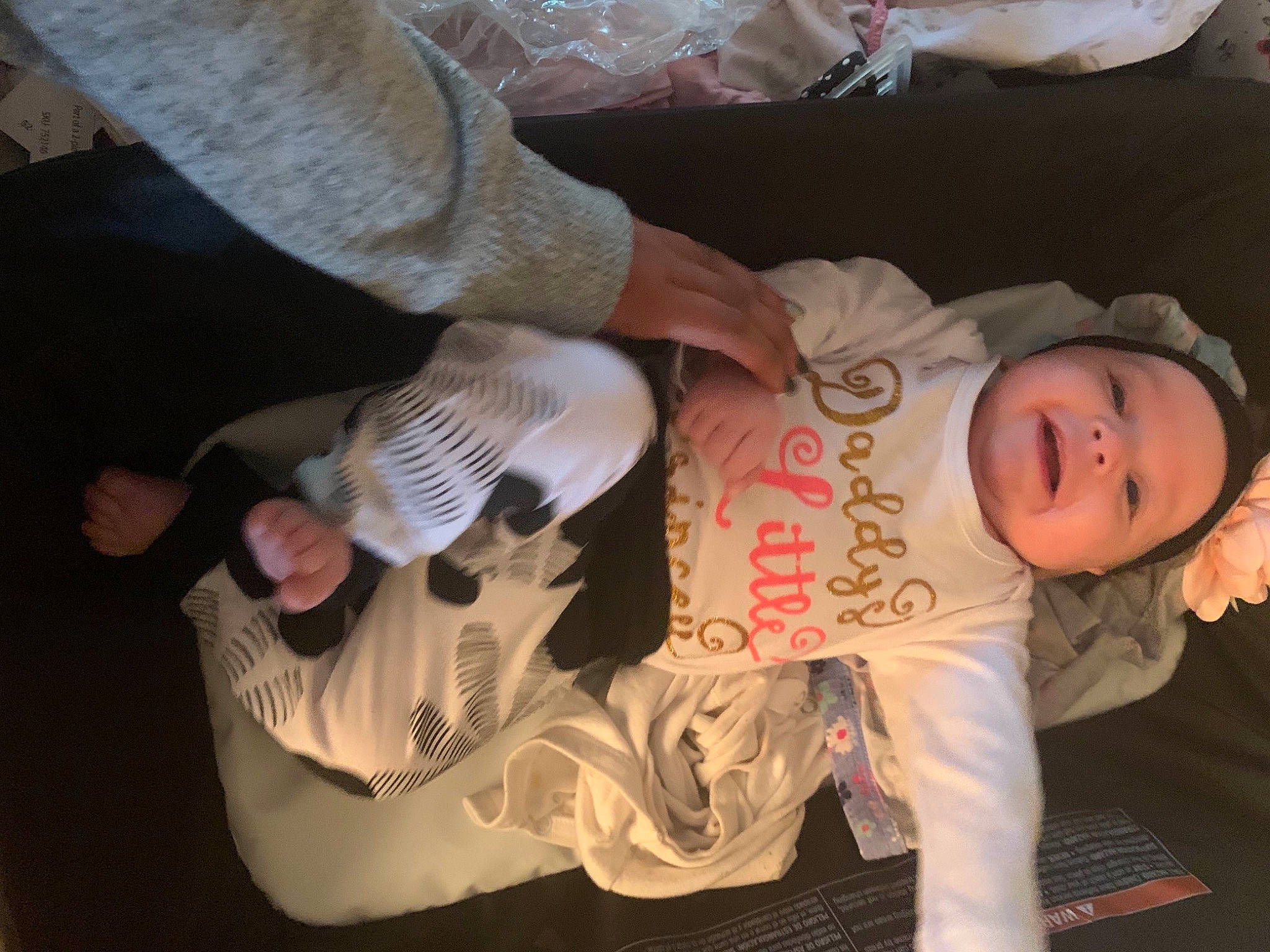 Gabrielle joined the competition — help win amazing prizes! baby, baby_products, baby_toddler_clothing, cheek, child, comfort, eye, gesture, happy, hat, headwear, human_body, leg, nail, person, skin, sleeve, smile, thumb, toddler