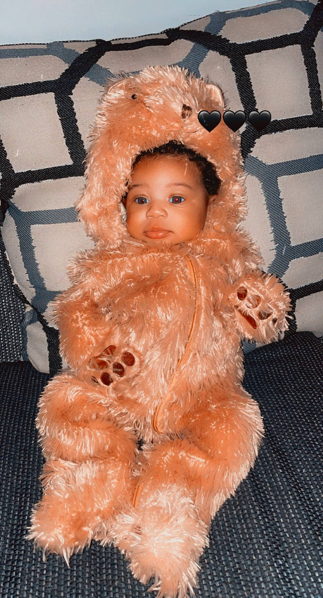 Averi joined the competition — help win amazing prizes! cheek, child, costume, doll, eye, eyelash, fashion_design, fawn, fur, fur_clothing, peach, person, pink, ringlet, stuffed_toy, teddy_bear, textile, toy, vintage_clothing, wig