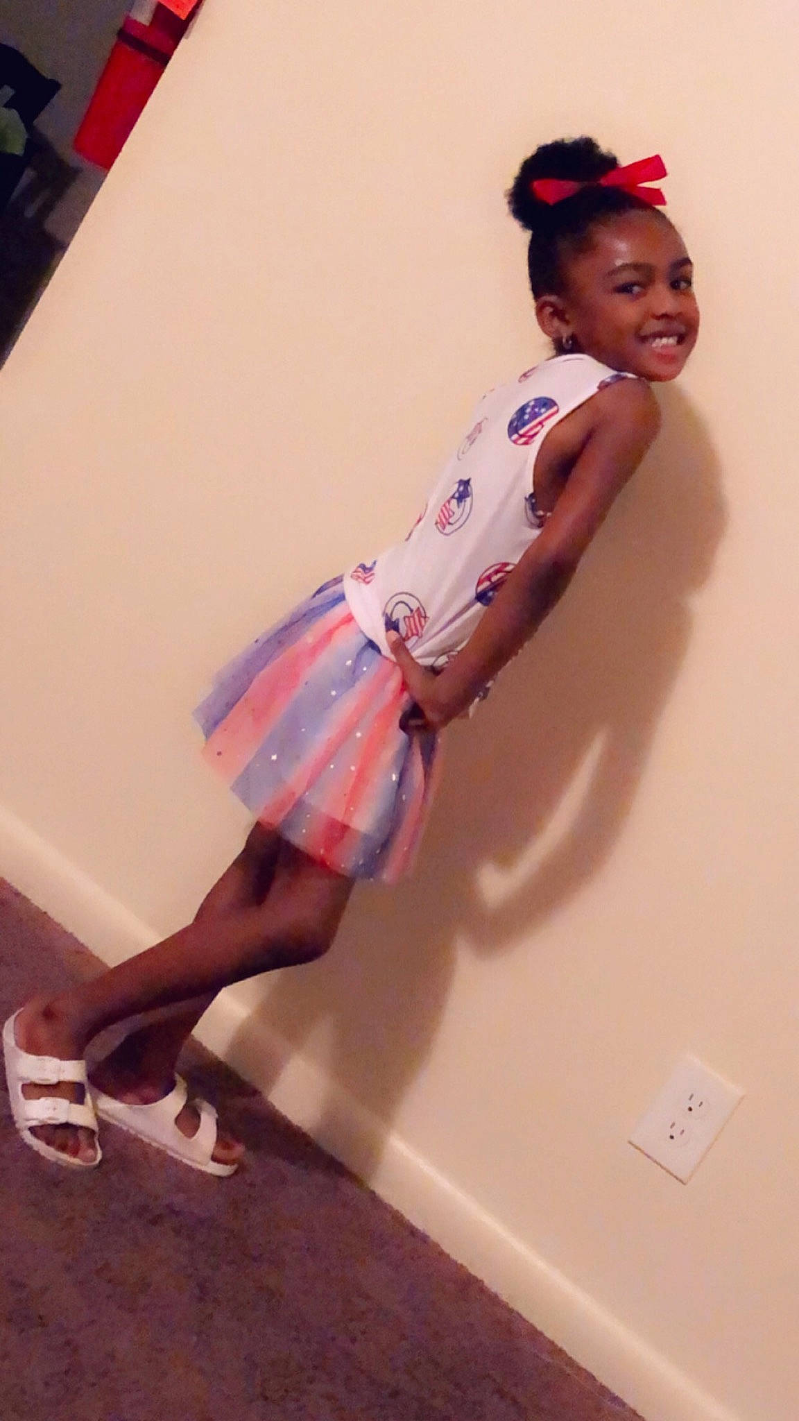 Katelyn joined the competition — help win amazing prizes! clothing, dress, fashion, fashion_design, footwear, human_leg, joy, knee, leg, pattern, person, pink, shoe, thigh, white