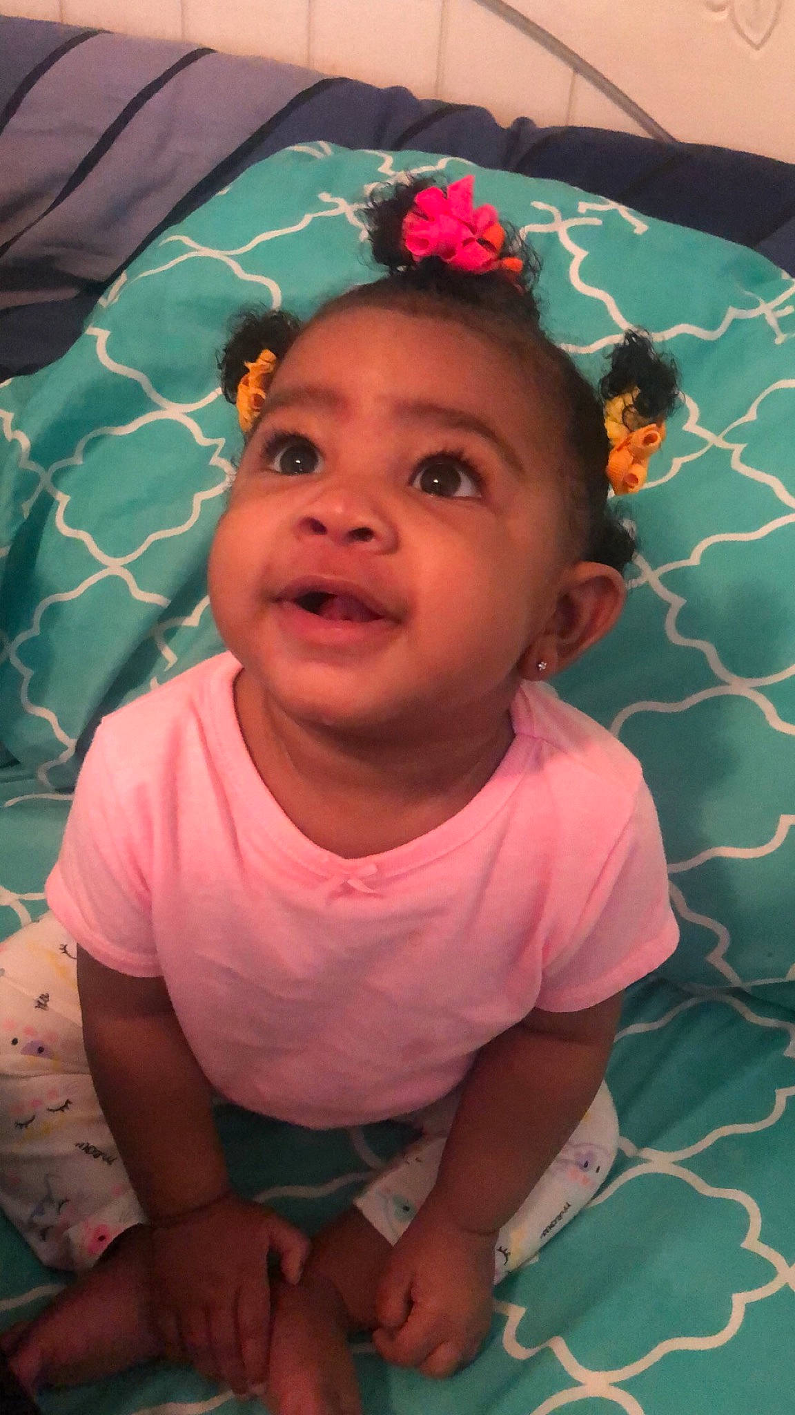 Khloe joined the competition — help win amazing prizes! adaptation, baby, cheek, child, eye, face, facial_expression, forehead, fun, happy, head, lip, nose, person, pink, skin, smile, toddler