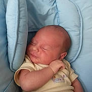 Charlie participe au concours pour gagner de l'argent avec cette photo : newborn, baby, sleeping, infant, blue, cushion, soft, comfortable, resting, peaceful, child, clothing, indoor, cute, tiny, portrait, relaxing, closeup, peace, young