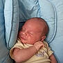 newborn, baby, sleeping, infant, blue, cushion, soft, comfortable, resting, peaceful, child, clothing, indoor, cute, tiny, portrait, relaxing, closeup, peace, young