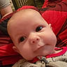 Aria is registered to the contest to win money with this photo: baby, blanket, clothing, coat, couch, cushion, face, furniture, happy, hat, head, homedecor, newborn, person, photography, portrait, quilt, selfie, smile, t_shirt
