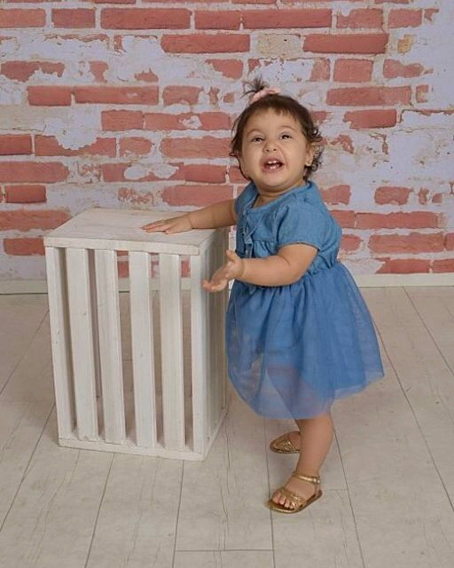 Elizabeth is registered to the contest to win money with this photo: child, clothing, day, design, dress, floor, flooring, girl, infant, outerwear, pattern, person, pink, play, product, standing, textile, toddler