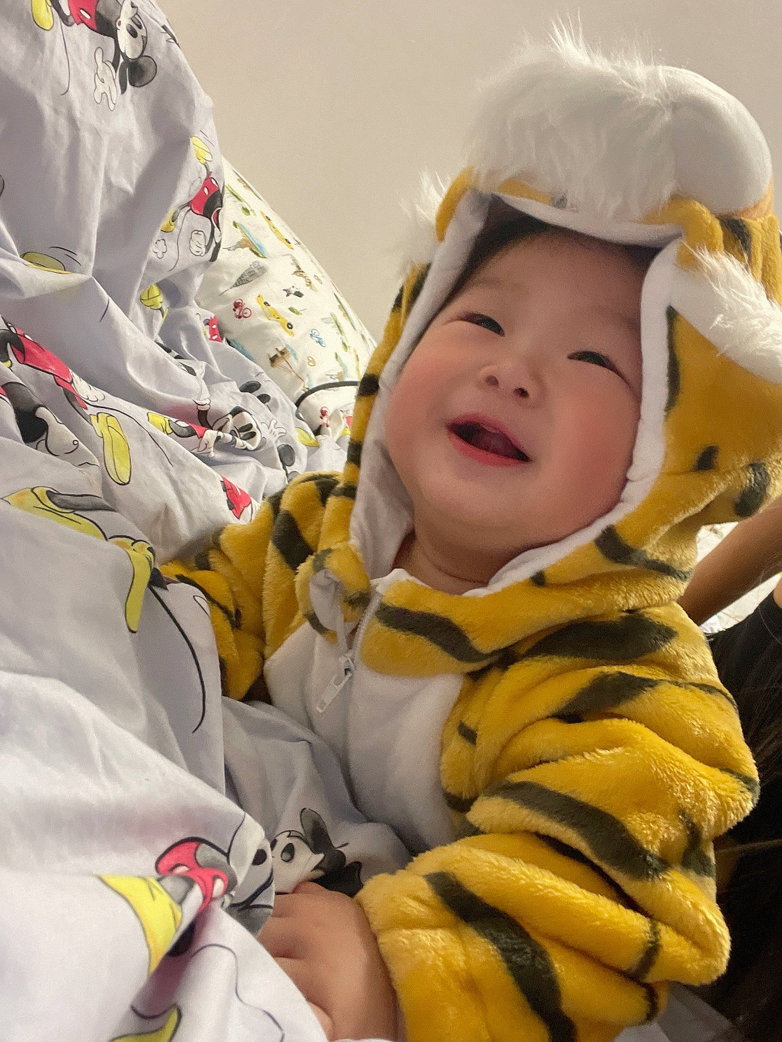 Jason joined the competition — help win amazing prizes! baby, baby_products, baby_toddler_clothing, cheek, child, comfort, face, fashion_accessory, fun, fur, gesture, happy, headwear, pattern, person, personal_protective_equipment, sitting, sleeve, smile, textile