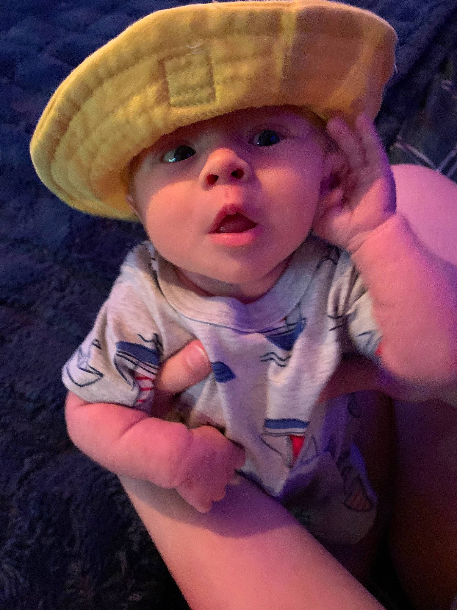 Fynn joined the competition — help win amazing prizes! baby, baby_toddler_clothing, cap, cheek, cool, costume_hat, cowboy_hat, flash_photography, fun, happy, hat, headgear, headwear, human_body, lip, mouth, neck, nose, person, skin