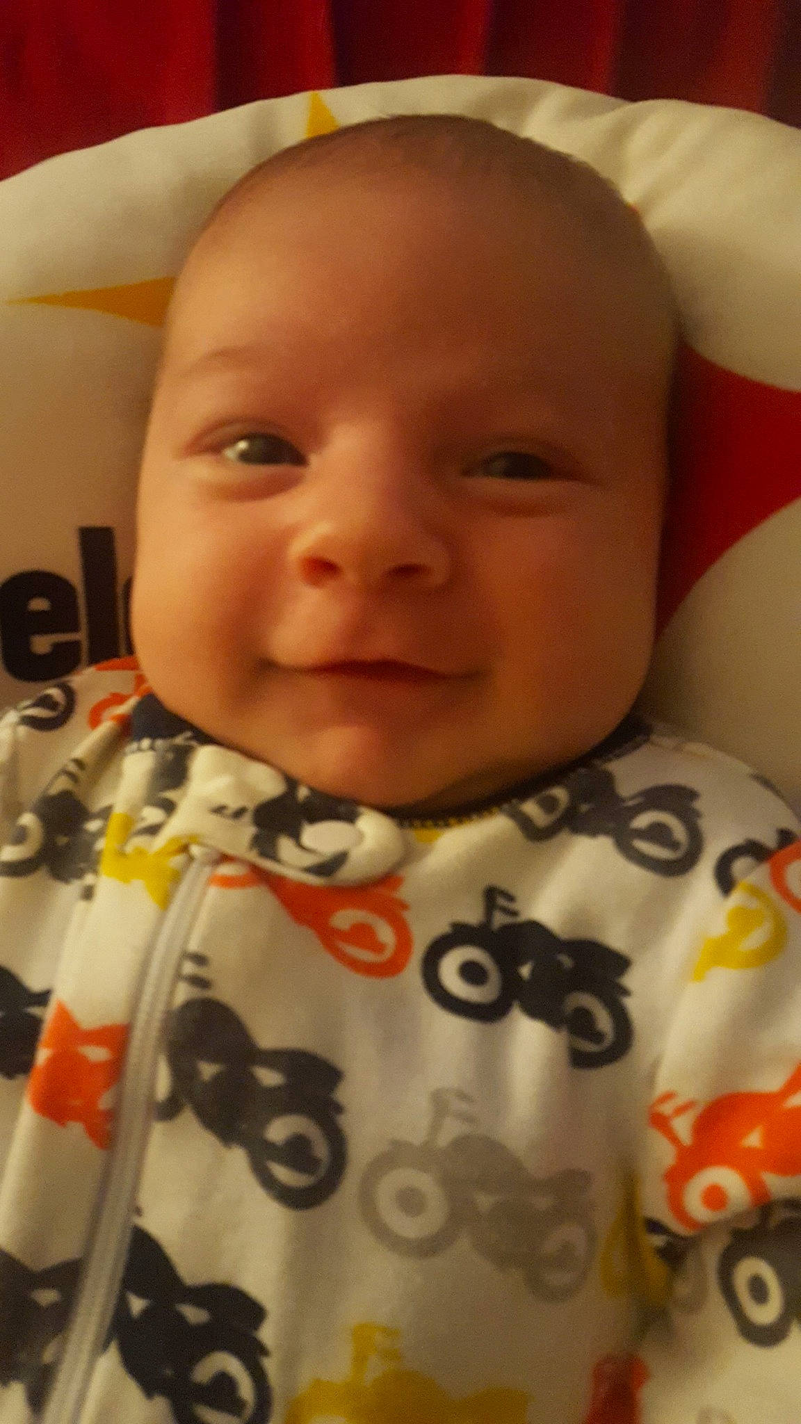 Jaxon is registered to the contest to win money with this photo: baby, cheek, child, close_up, eye, face, forehead, head, lip, mouth, nose, person, skin, smile, toddler