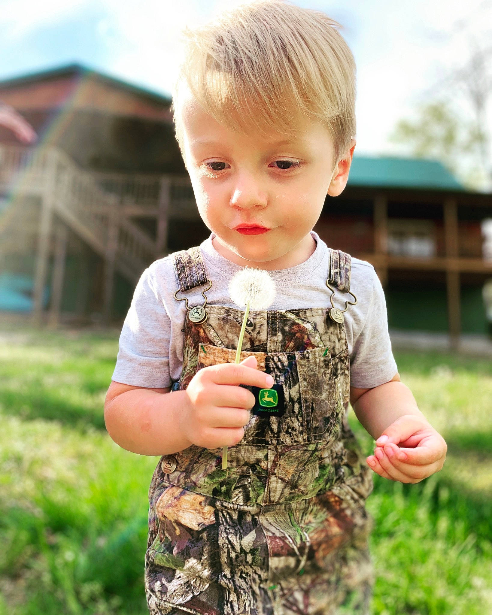 Jamie is registered to the contest to win money with this photo: camouflage, child, fun, gesture, grass, grassland, happy, meadow, military_camouflage, pattern, people_in_nature, person, plant, sky, sleeve, soldier, spring, summer, t_shirt, toddler