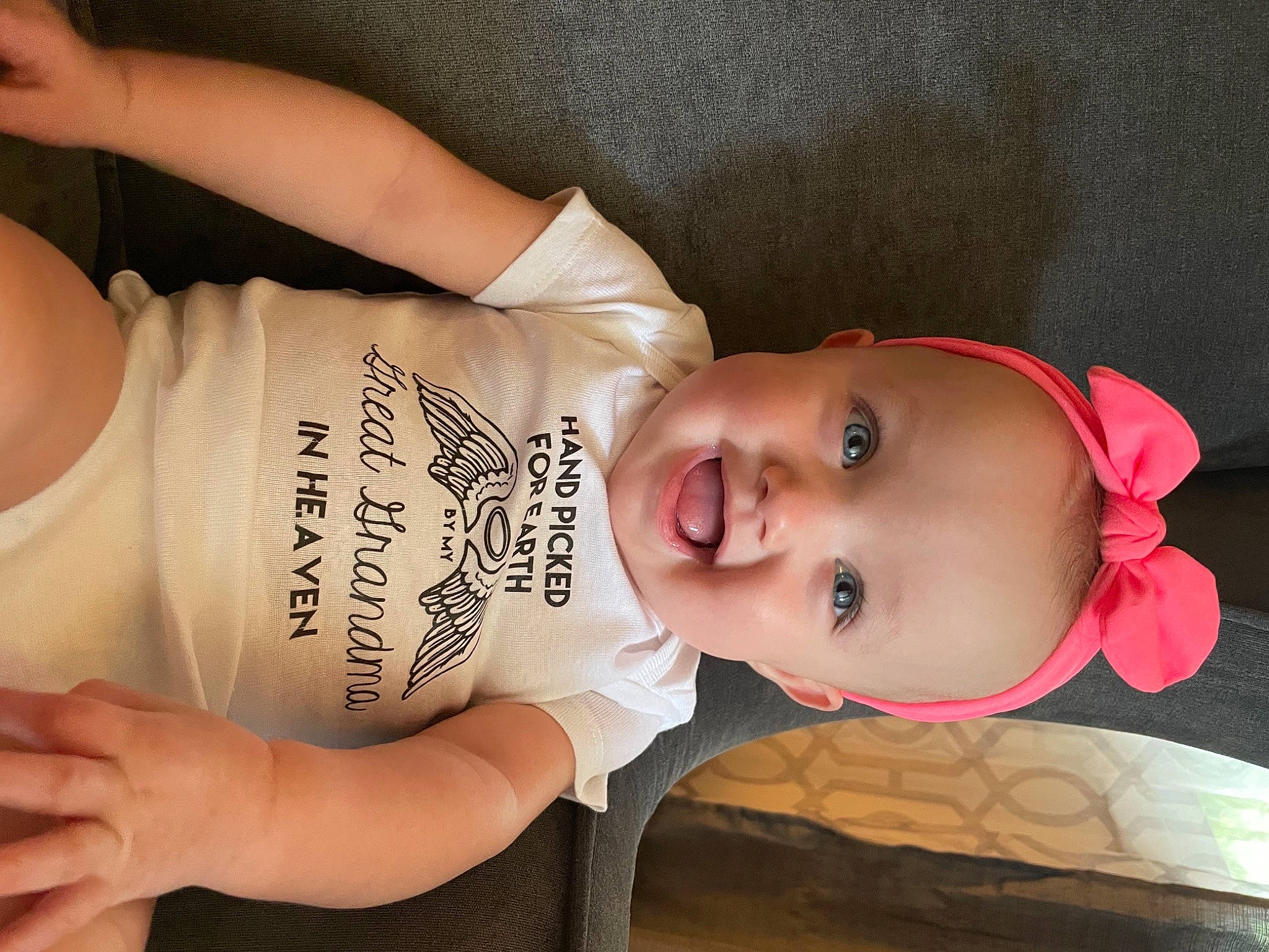 Isabella joined the competition — help win amazing prizes! baby, baby_toddler_clothing, cheek, chest, child, drinkware, elbow, eye, facial_expression, finger, happy, hat, human_body, human_leg, lip, nose, person, skin, smile, thigh