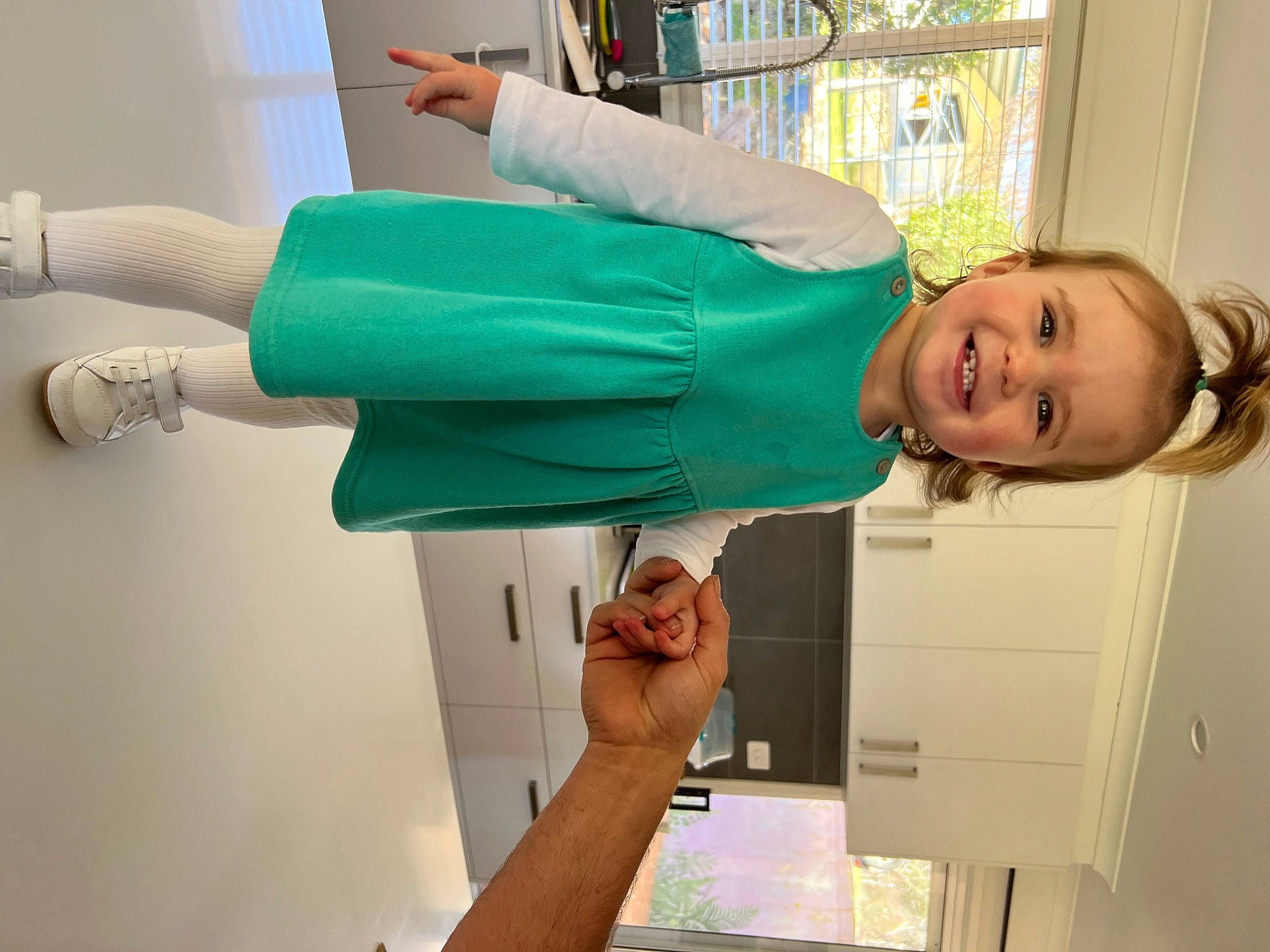 Charli joined the competition — help win amazing prizes! balance, cleanliness, dress, elbow, electric_blue, fashion_design, fun, gesture, human_leg, joint, joy, knee, person, room, shoulder, sleeve, smile, sportswear, thigh, thumb