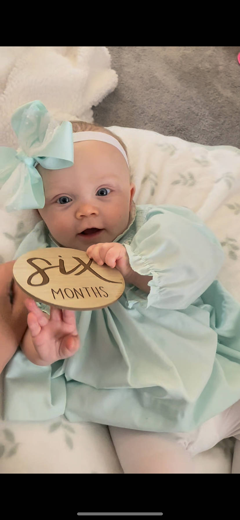 Emmy joined the competition — help win amazing prizes! baby, baby_products, baby_toddler_clothing, cheek, child, event, fashion_accessory, fun, happy, headband, headpiece, icing, jewellery, linens, peach, person, pink, sitting, skin, sweetness