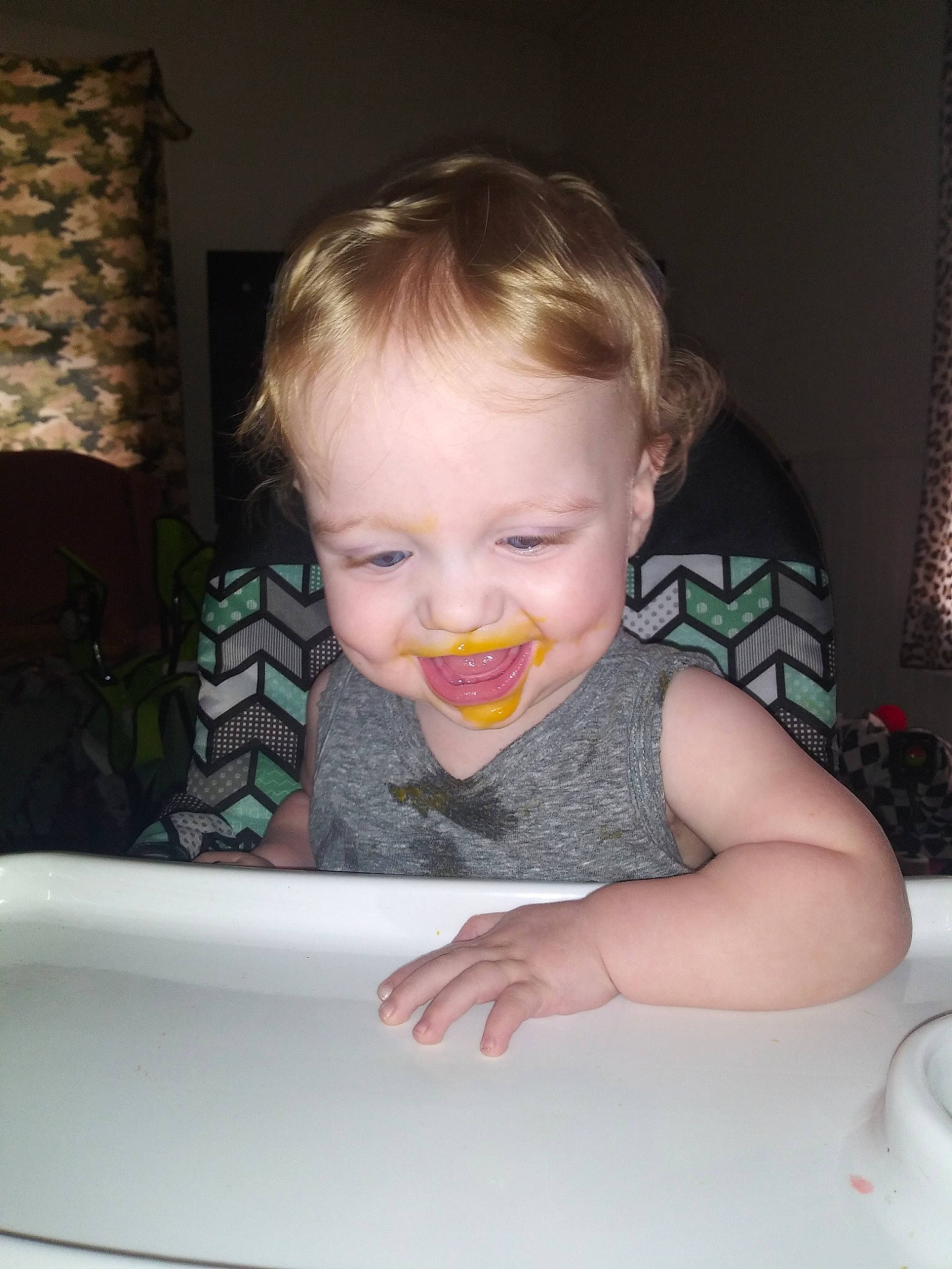 Luke joined the competition — help win amazing prizes! baby, child, comfort_food, eating, food, fun, joy, nose, person, play, skin, smile, toddler, vacation