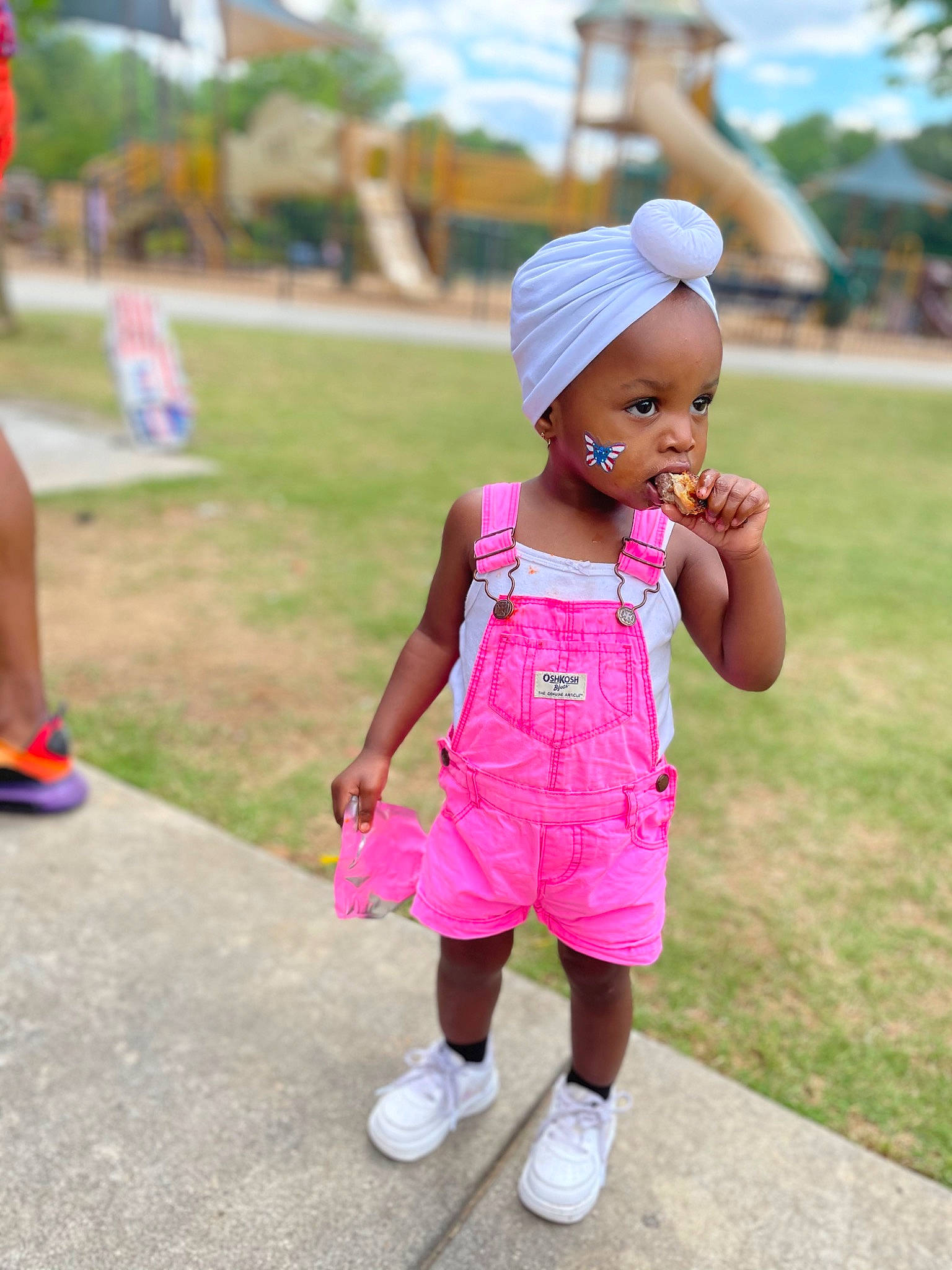 Alaysia joined the competition — help win amazing prizes! baby, child, fun, grass, happy, landscape, leisure, magenta, person, pink, plant, play, recreation, road, sitting, spring, standing, toddler, travel, tree