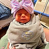 Mary joined the competition — help win amazing prizes! newborn, baby, infant, bow, hat, blanket, swaddle, hospital, hand, person, clothing, bed, soft, cute, sleeping, portrait, indoors, skin, headwear, comfort