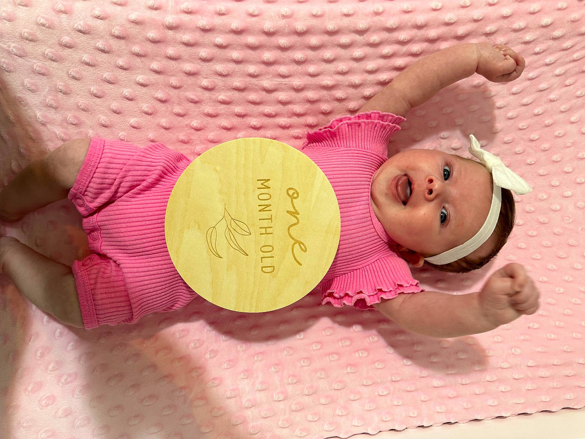 Evie joined the competition — help win amazing prizes! abdomen, arm, cheek, chest, comfort, fashion_accessory, finger, happy, head, headgear, headwear, magenta, nail, pattern, peach, person, pink, skin, textile, thigh