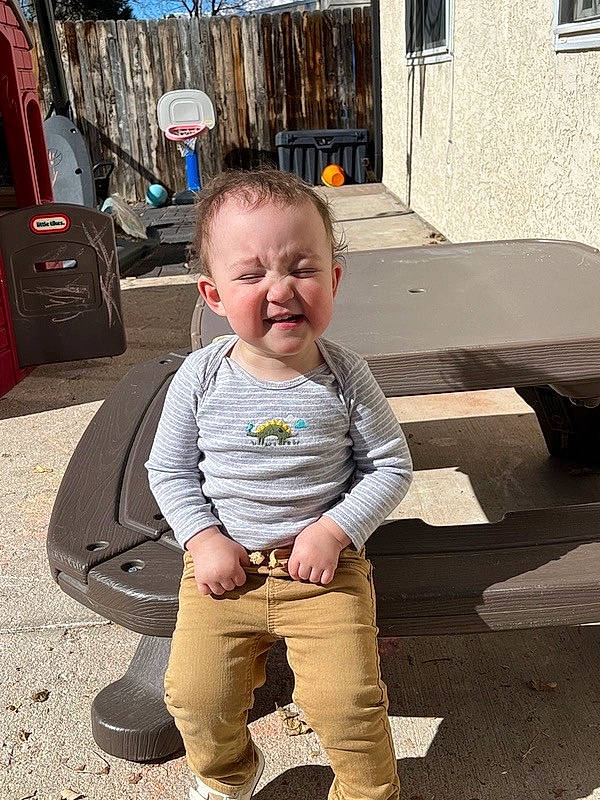 Oliver joined the competition — help win amazing prizes! asphalt, baby, baby_toddler_clothing, child, chin, flooring, fun, grass, happy, leisure, person, recreation, road_surface, sitting, sleeve, smile, standing, toddler, vacation, window