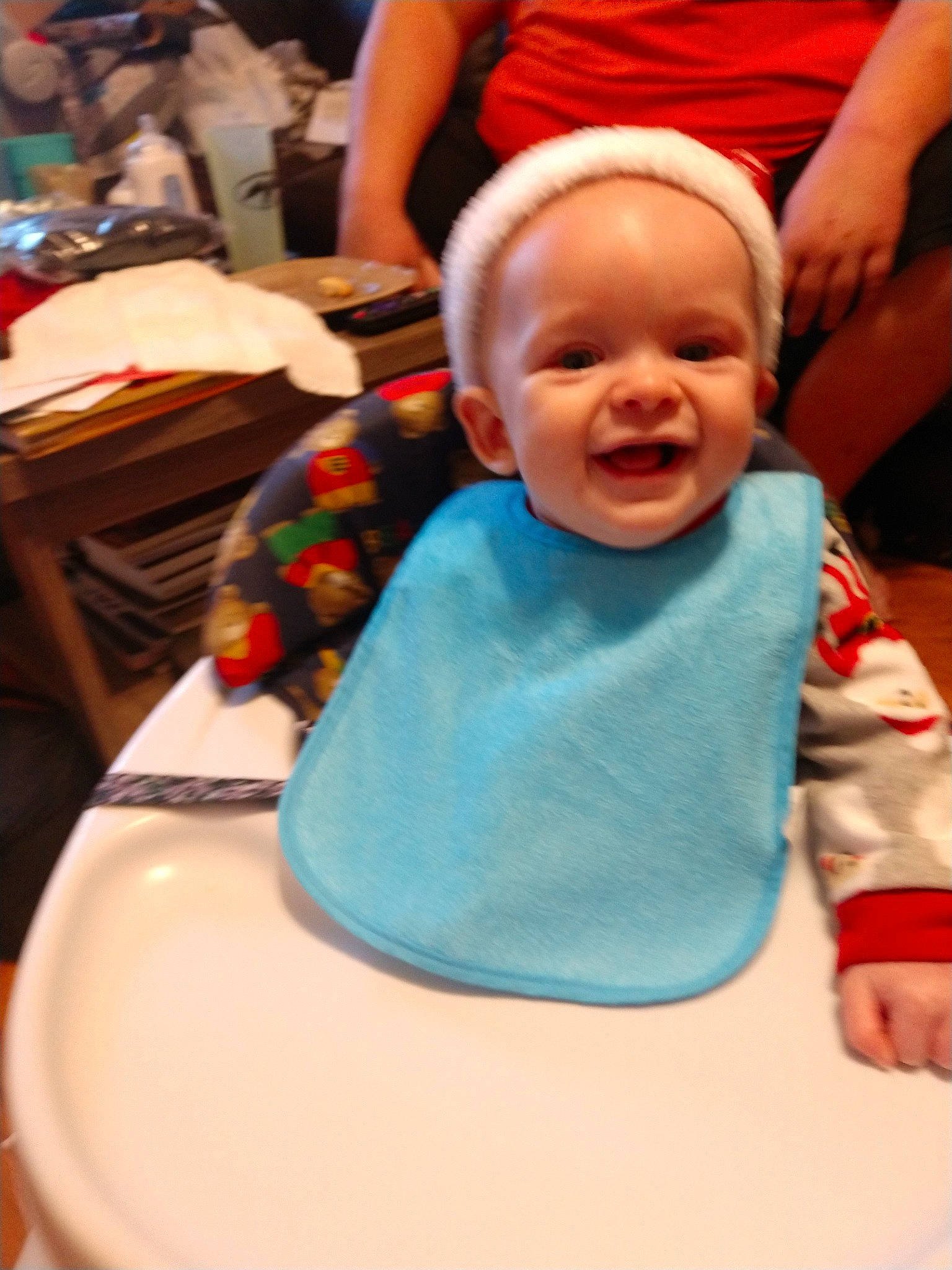 Edison joined the competition — help win amazing prizes! baby, cheek, child, facial_expression, food, headwear, person, skin, smile, toddler