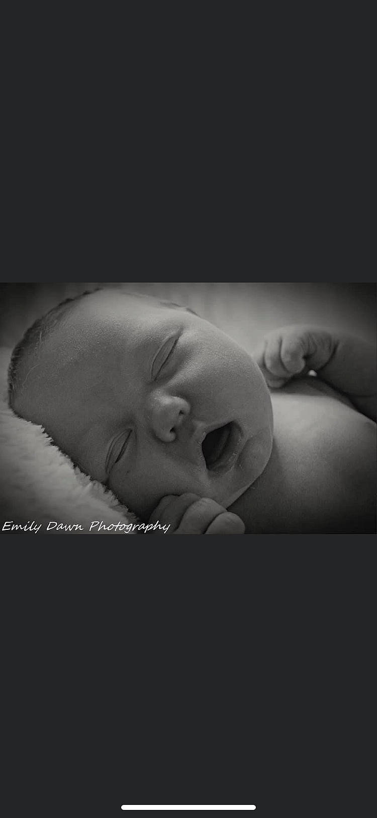 Makayla joined the competition — help win amazing prizes! arm, baby, baby_sleeping, birth, black, black_and_white, child, cloud, gesture, hand, monochrome, monochrome_photography, mouth, person, photo_caption, photograph, photography, portrait_photography, sky, sleep