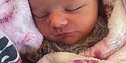 Serenity joined the competition — help win amazing prizes! adorable, baby, blanket, child, closeup, cozy, cute, face, flower, headband, infant, newborn, peaceful, pink, portrait, resting, sleeping, soft_texture, tender, wrapped
