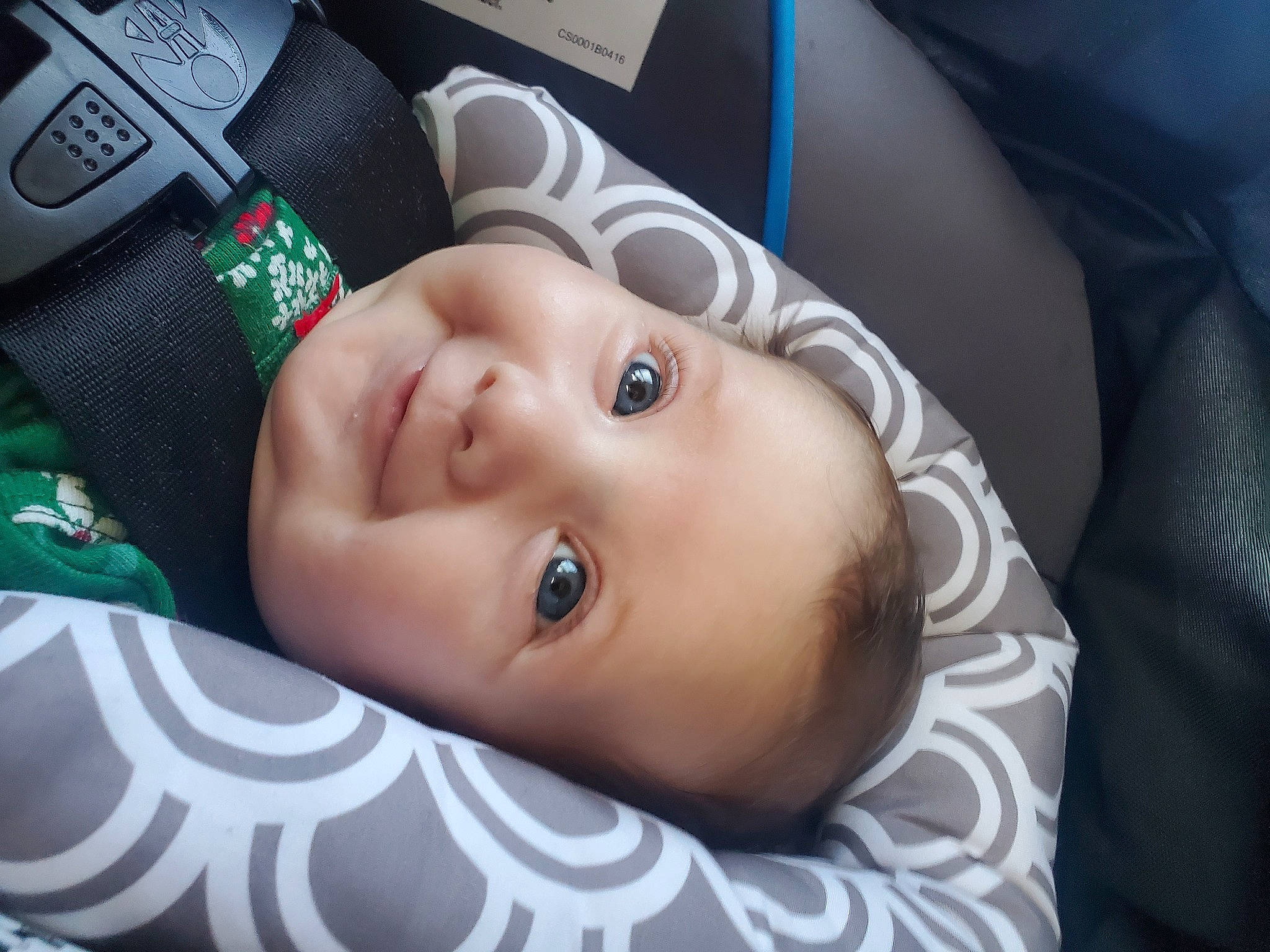 Alyson joined the competition — help win amazing prizes! baby, baby_toddler_clothing, cheek, child, close_up, comfort, eye, eyebrow, eyelash, facial_expression, fun, happy, hat, headgear, lip, nose, person, room, skin, smile