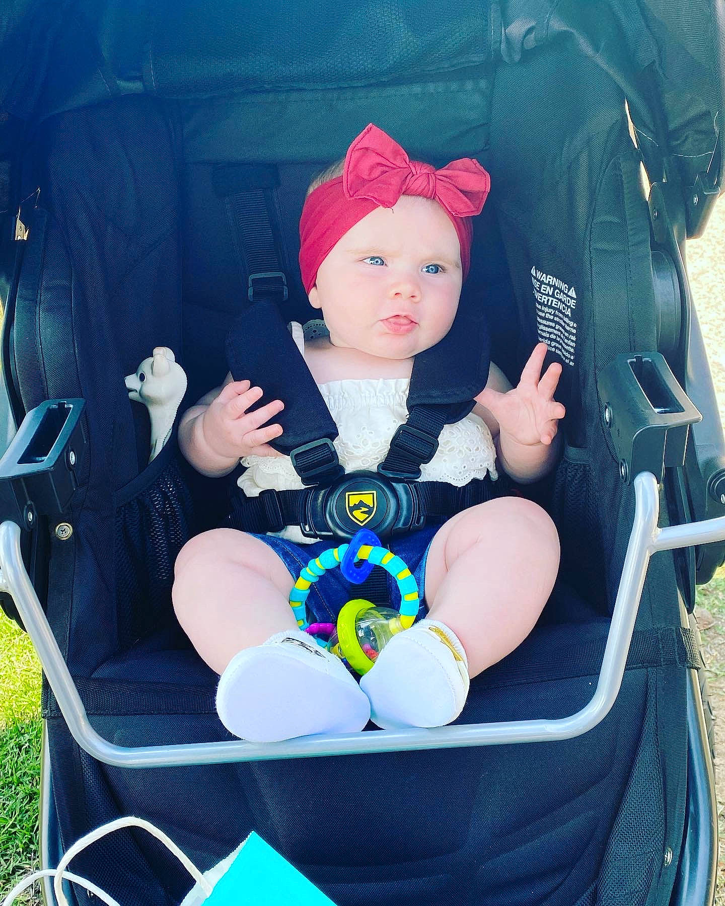 Bonnie joined the competition — help win amazing prizes! baby, baby_carriage, baby_in_car_seat, baby_products, baby_toddler_clothing, bag, car_seat, chair, child, comfort, electric_blue, happy, hat, headwear, leisure, luggage_and_bags, motor_vehicle, person, style, toddler