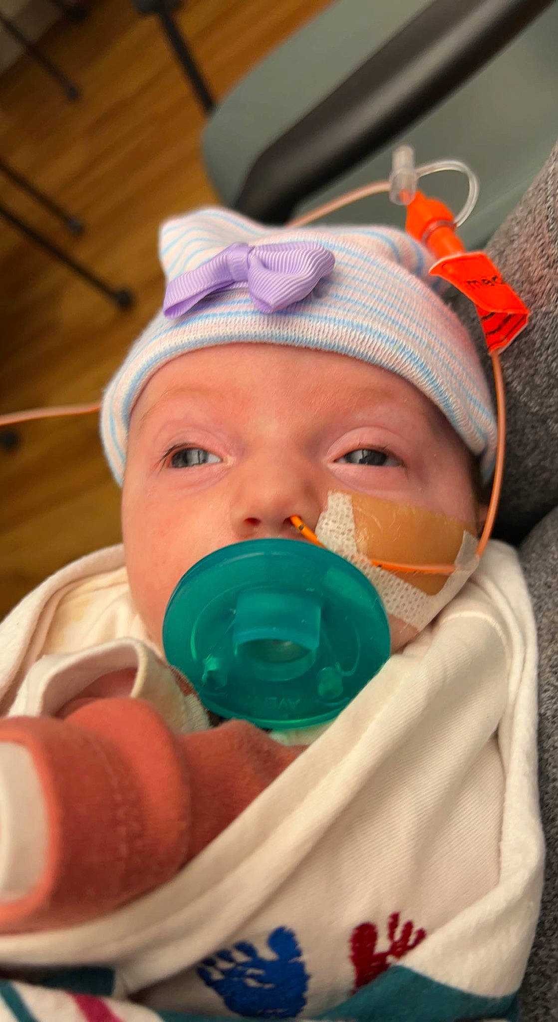 Adalynne joined the competition — help win amazing prizes! baby, baby_products, baby_toddler_clothing, cap, cheek, child, drinkware, eyelash, fun, headwear, mouth, person, personal_protective_equipment, plastic, room, service, toddler
