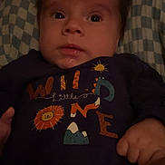Lorenzo joined the competition — help win amazing prizes! baby, infant, child, face, eyes, shirt, clothing, drool, expression, portrait, indoor, checkered, pattern, hand, cute, young, person, wild_one, animal_graphics, soft_lighting