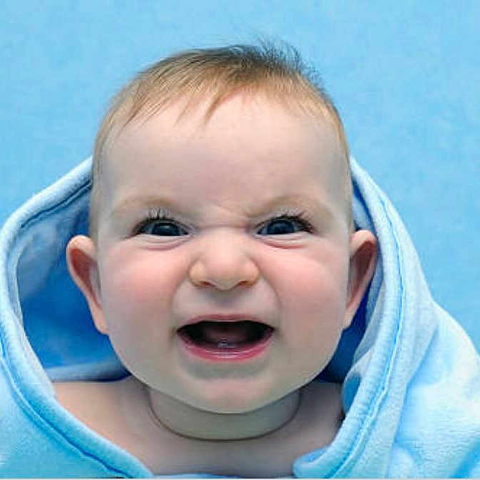 Shaytan is registered to the contest to win money with this photo: baby, blue_blanket, face, expression, infant, portrait, child, cute, funny_face, smiling, head, skin, eyes, mouth, ears, background, soft, warm, wrapped, indoor