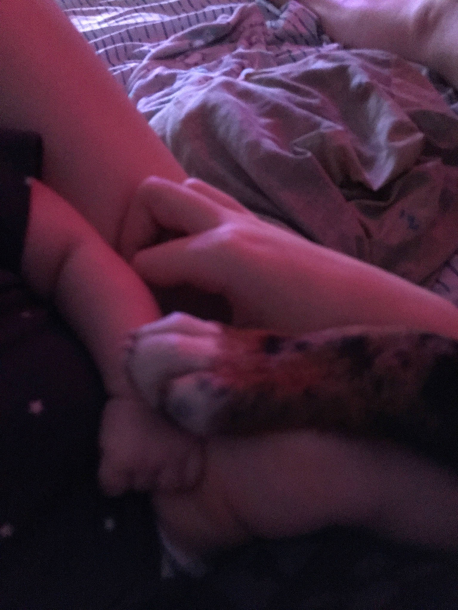 Patches is registered to the contest to win money with this photo: arm, barefoot, child, close_up, finger, flesh, foot, gesture, hand, human_body, human_leg, joint, leg, muscle, nail, photography, pink, skin, sole, toe