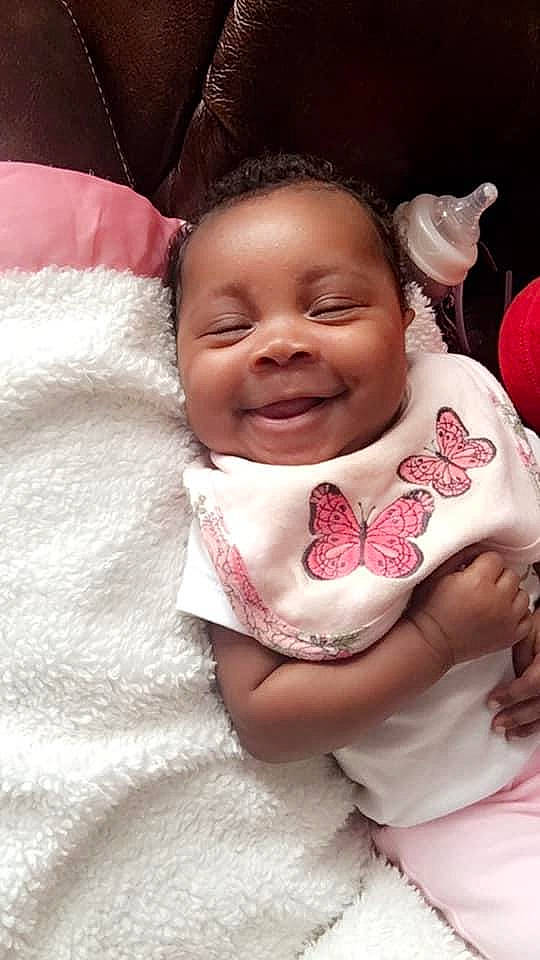 Londynn joined the competition — help win amazing prizes! baby, baby_toddler_clothing, cheek, child, comfort, dress, eye, eyebrow, finger, flash_photography, gesture, happy, human_body, joy, lip, mouth, nose, person, pink, skin