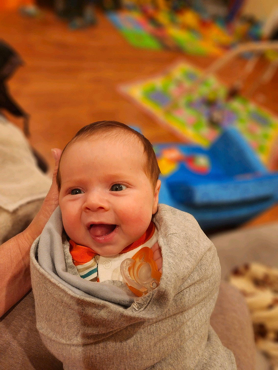 Ainsley joined the competition — help win amazing prizes! baby, baby_toddler_clothing, cheek, child, comfort, event, fun, grass, happy, iris, laugh, leisure, person, portrait_photography, room, sitting, skin, smile, toddler, vacation