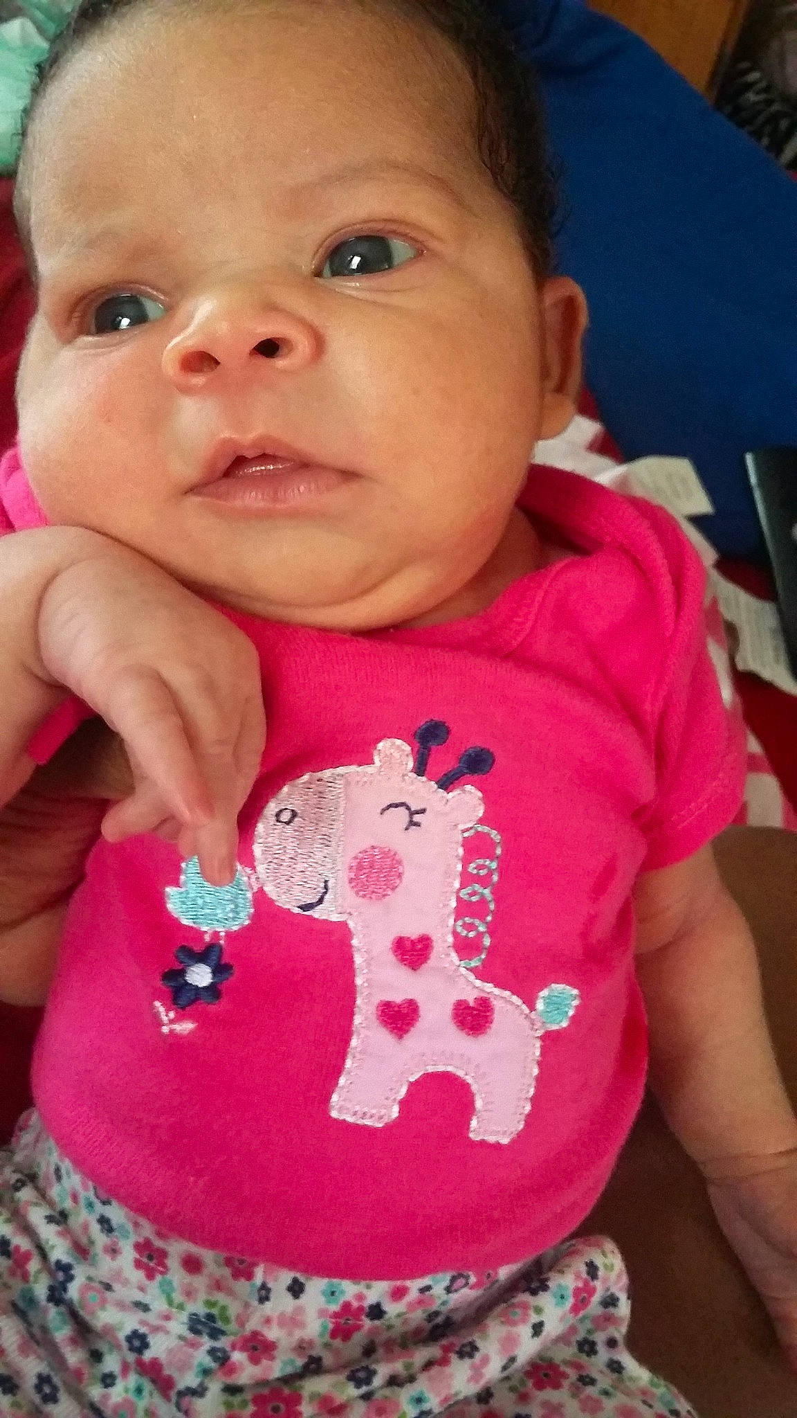 Amariana is registered to the contest to win money with this photo: cheek, child, cool, day, face, fun, girl, infant, lip, magenta, mouth, nose, person, pink, play, product, skin, smile, sweetness, textile