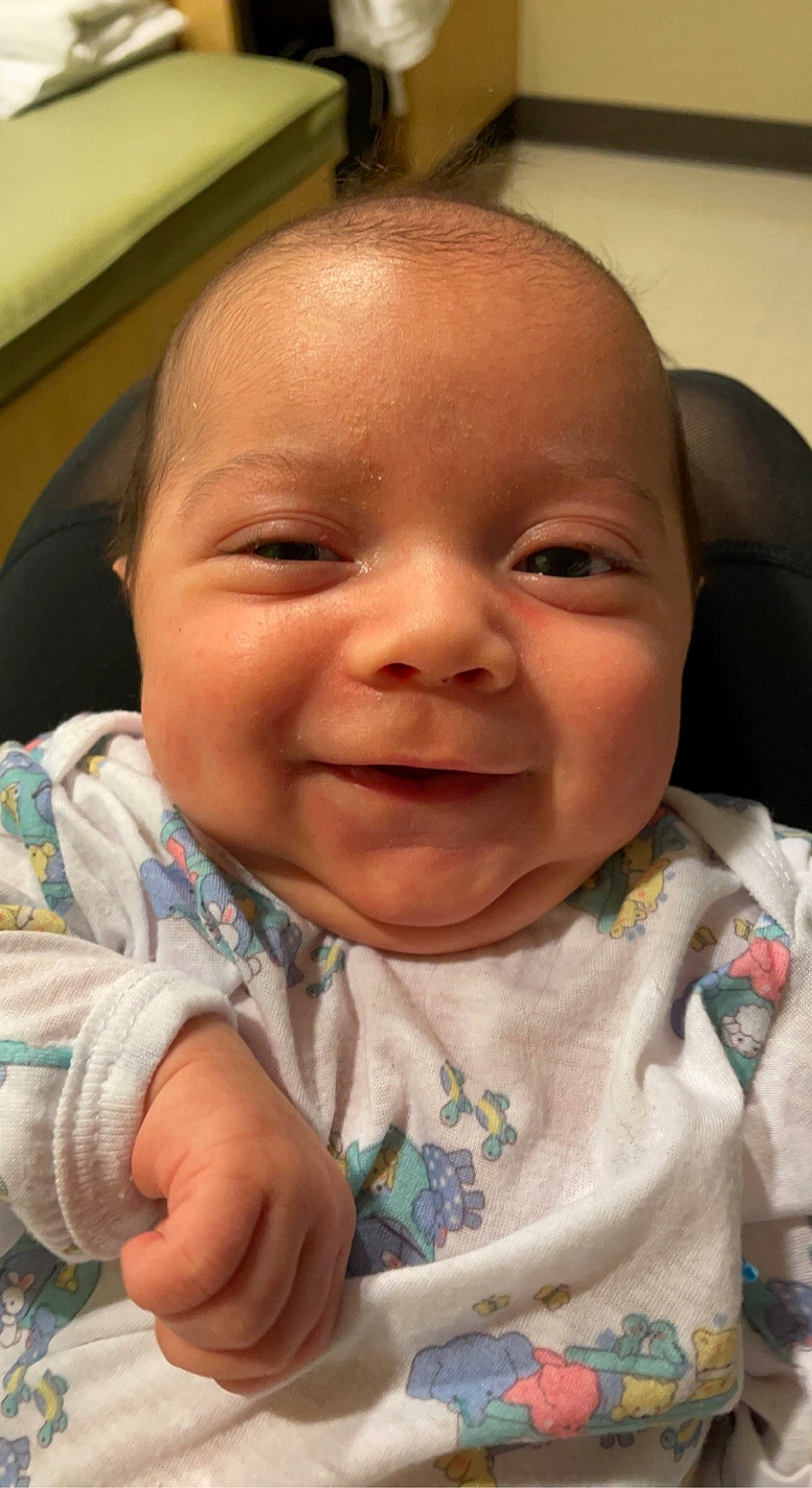 Rhett joined the competition — help win amazing prizes! baby, baby_laughing, baby_toddler_clothing, cheek, ear, eye, eyebrow, eyelash, finger, forehead, happy, iris, lip, mouth, nose, person, skin, sleeve, smile, toddler