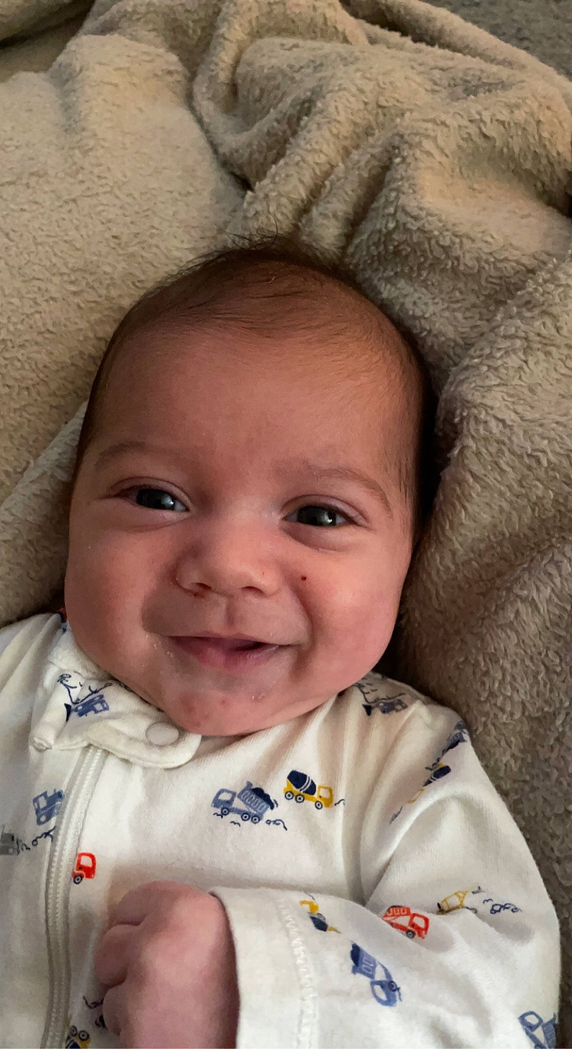 Tucker joined the competition — help win amazing prizes! baby, baby_toddler_clothing, cheek, chin, comfort, eye, eyebrow, face, facial_expression, hair, head, iris, joy, lip, mouth, nose, organ, person, skin, sleeve