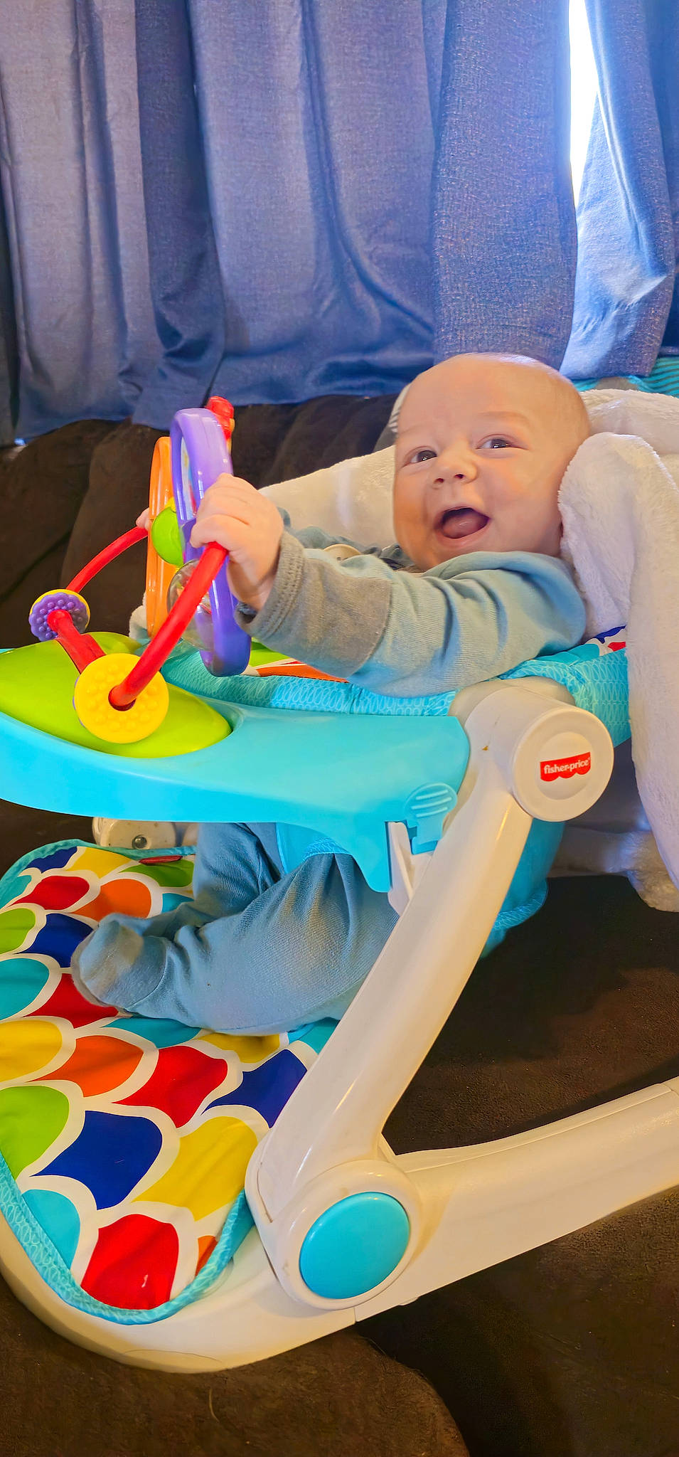 Casen joined the competition — help win amazing prizes! baby, baby_playing_with_toys, baby_products, baby_safety, baby_toddler_clothing, baby_toys, child, comfort, fun, happy, infant_bed, leisure, person, play, product, room, sitting, smile, toddler, toy