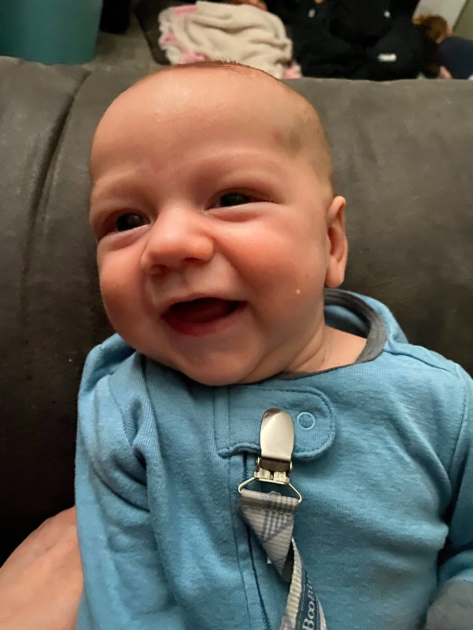 Casen joined the competition — help win amazing prizes! audio_equipment, baby, button, cheek, child, event, eyebrow, eyelash, finger, gesture, happy, head, jaw, lip, nose, person, skin, smile, t_shirt, thumb