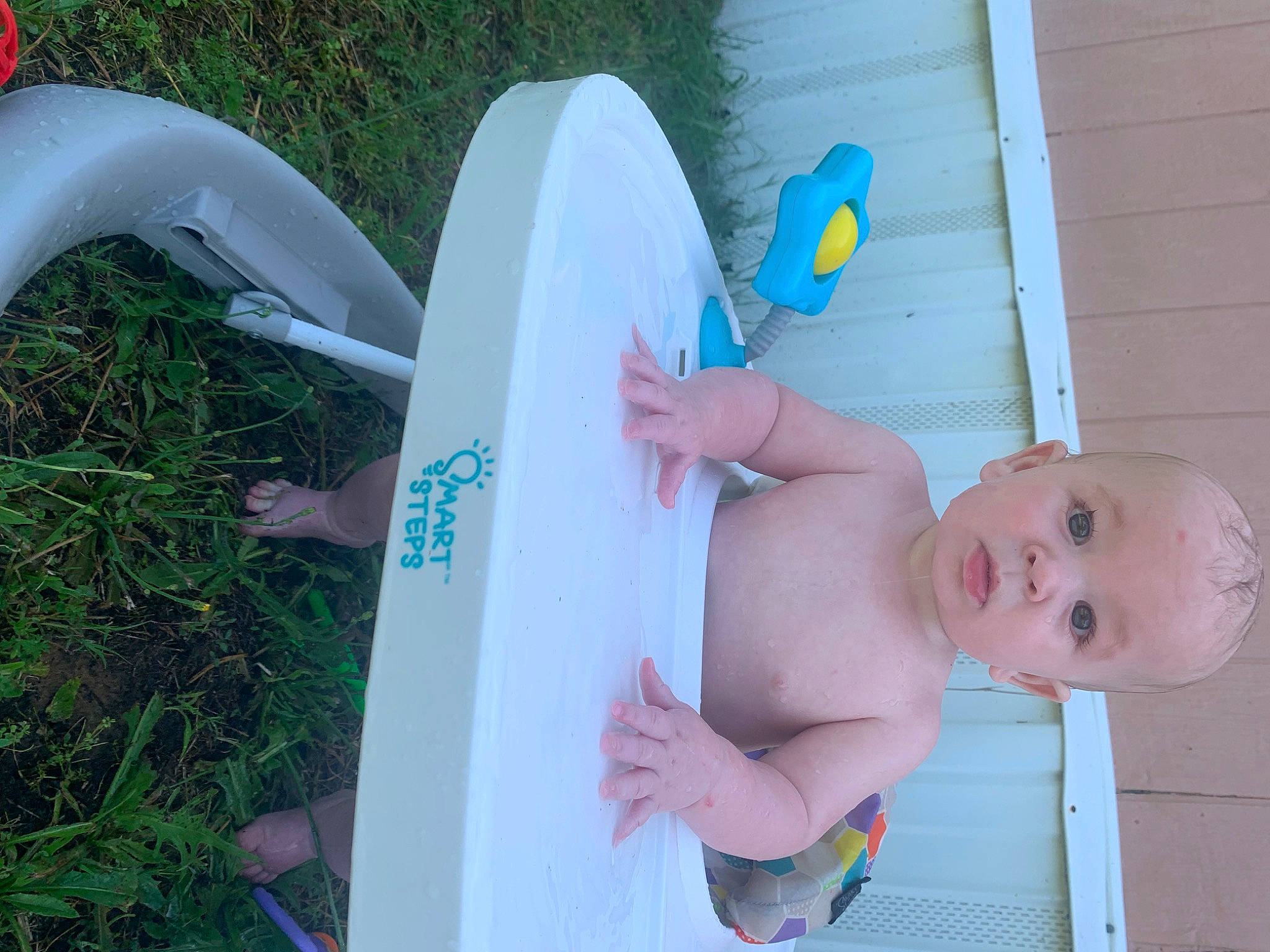 Koen joined the competition — help win amazing prizes! baby, baby_products, baby_toddler_clothing, child, fun, grass, happy, human_leg, leisure, party_supply, person, plant, plastic, play, recreation, toddler, toy, vacation, wing