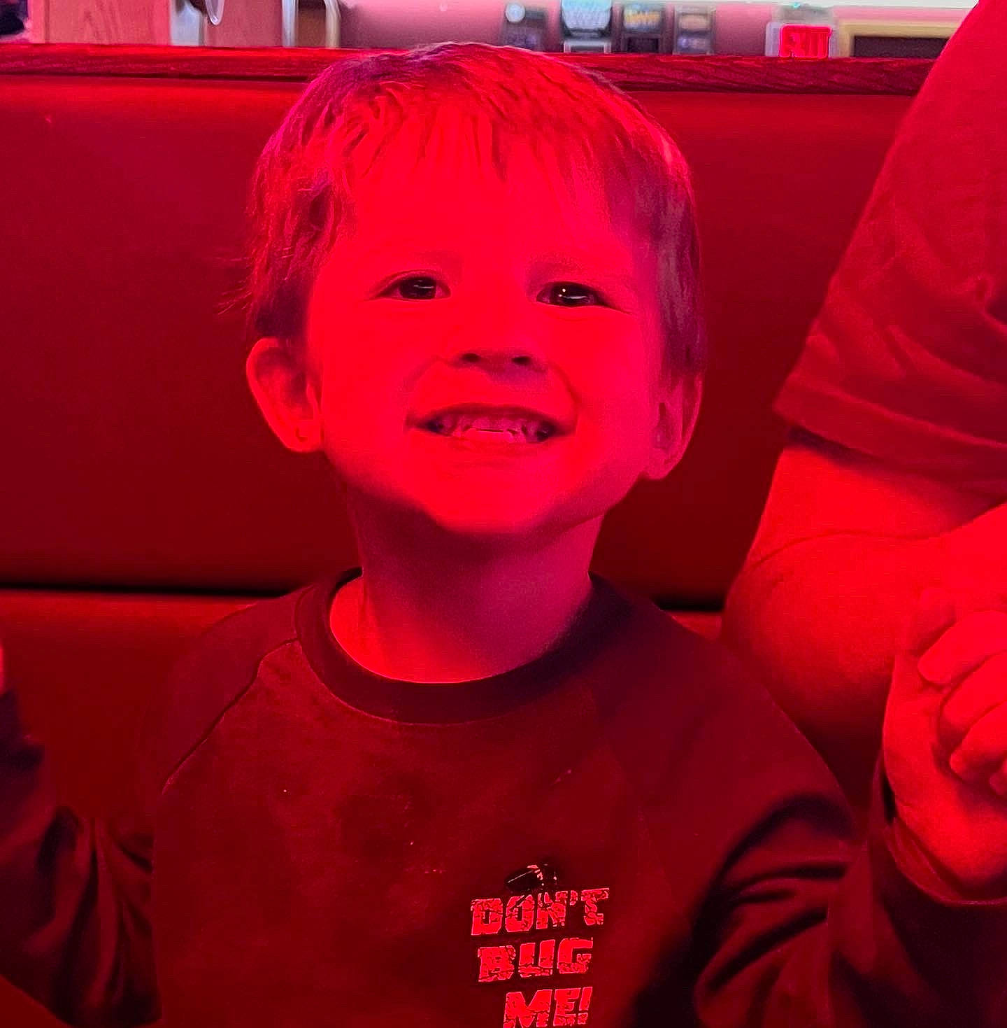 D.j joined the competition — help win amazing prizes! automotive_design, automotive_exterior, carmine, child, cloud, cool, electric_blue, fun, happy, joy, laugh, love, magenta, person, pink, red, selfie, smile, square, t_shirt