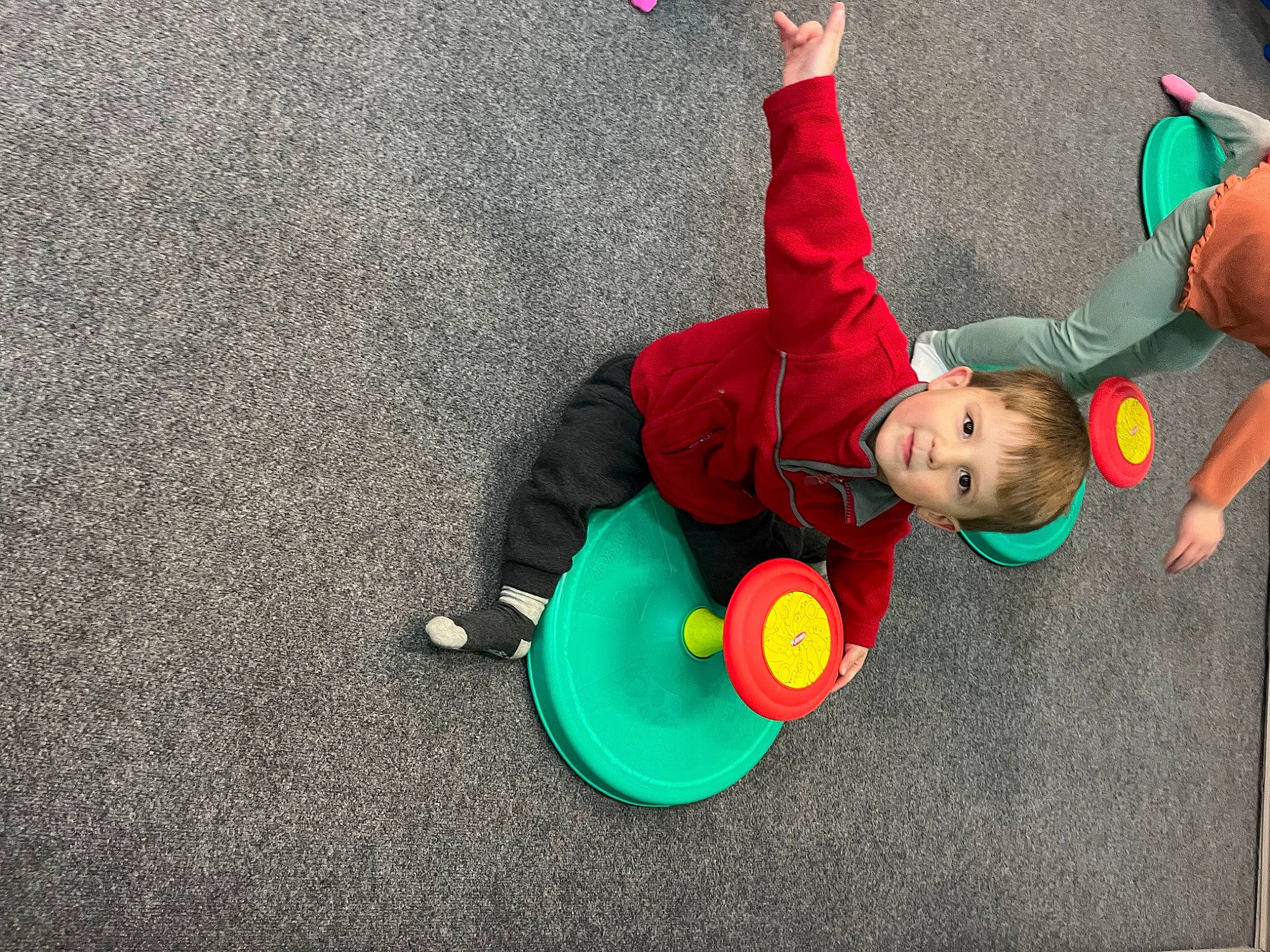 D.j is registered to the contest to win money with this photo: asphalt, baby, carmine, child, event, fictional_character, flooring, fun, grass, happy, hat, leisure, person, plant, play, recreation, sitting, toddler, toy